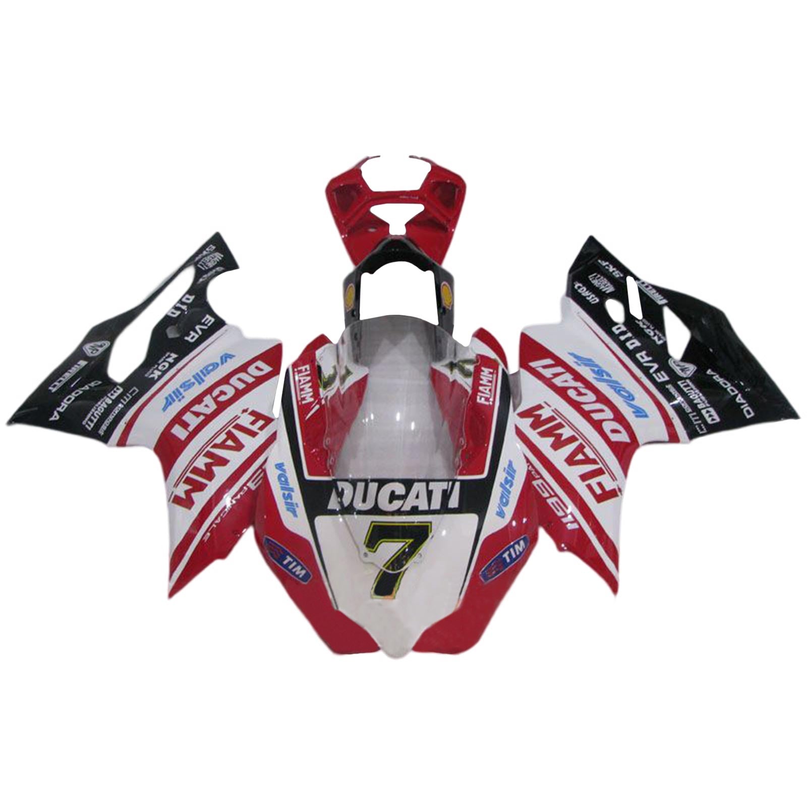 Amotopart 2012-2015 Ducati 1199 899 Red & White Style3 Failing Kit