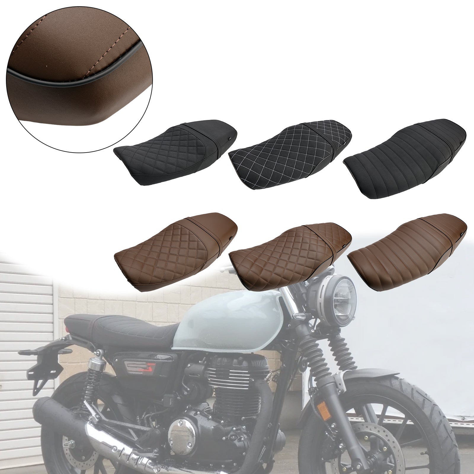 23-25 Honda GB350S GB 350 S Rider Passenger Seat Frah BACH CUSHION Black Brown