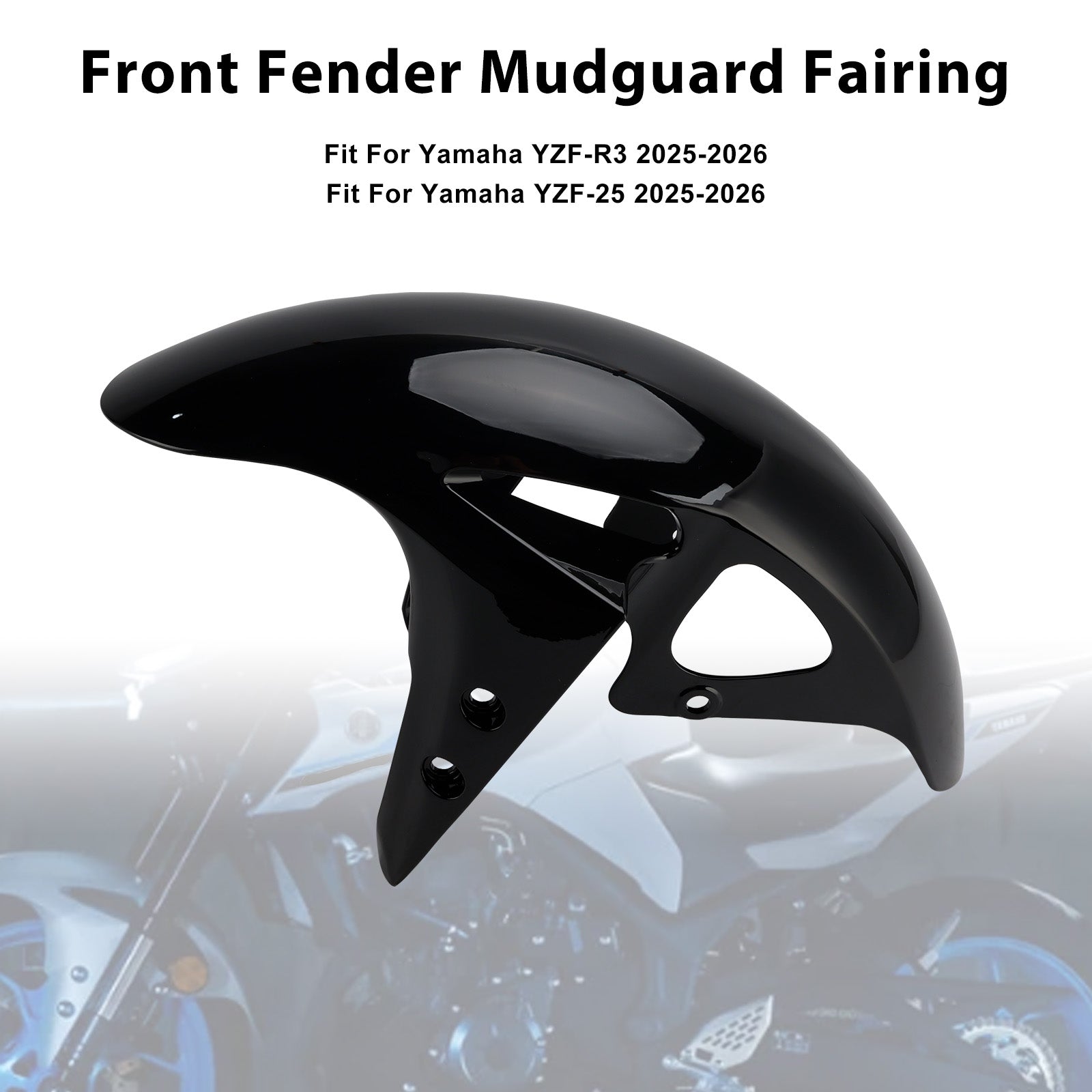 2025-2026 Yamaha YZF-R3 YZF R25 MT-03 Front Fender Mudguard Fairing