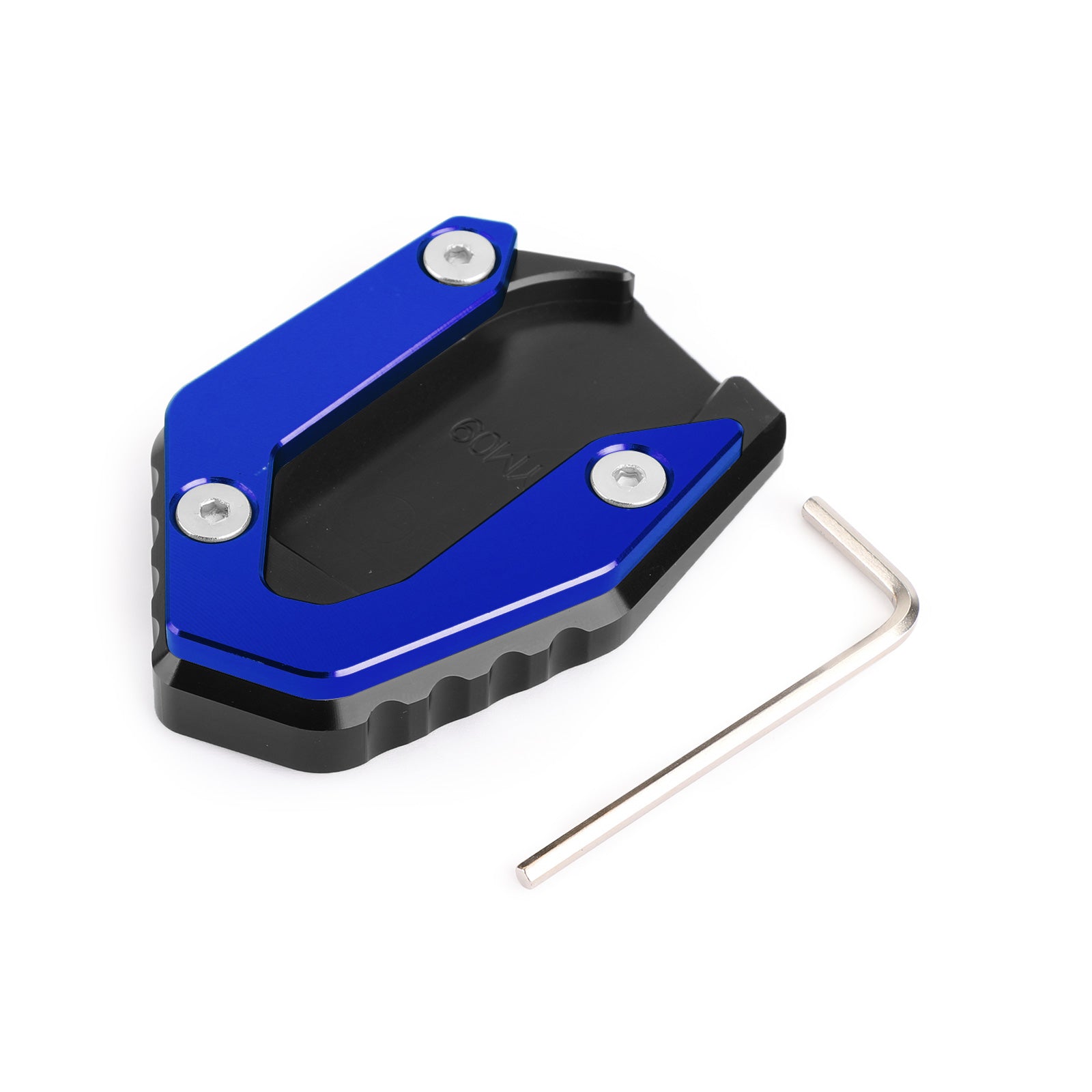 YAMAHA MT09 FZ09 FJ09 TRACER 900 15-19 Side Stand Standstand Plaat Pad Blue
