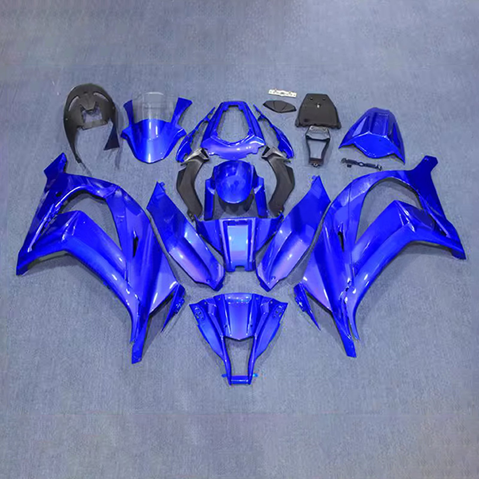 Amotopart 2011-2015 Kawasaki ZX10R Blue Fairing Kit