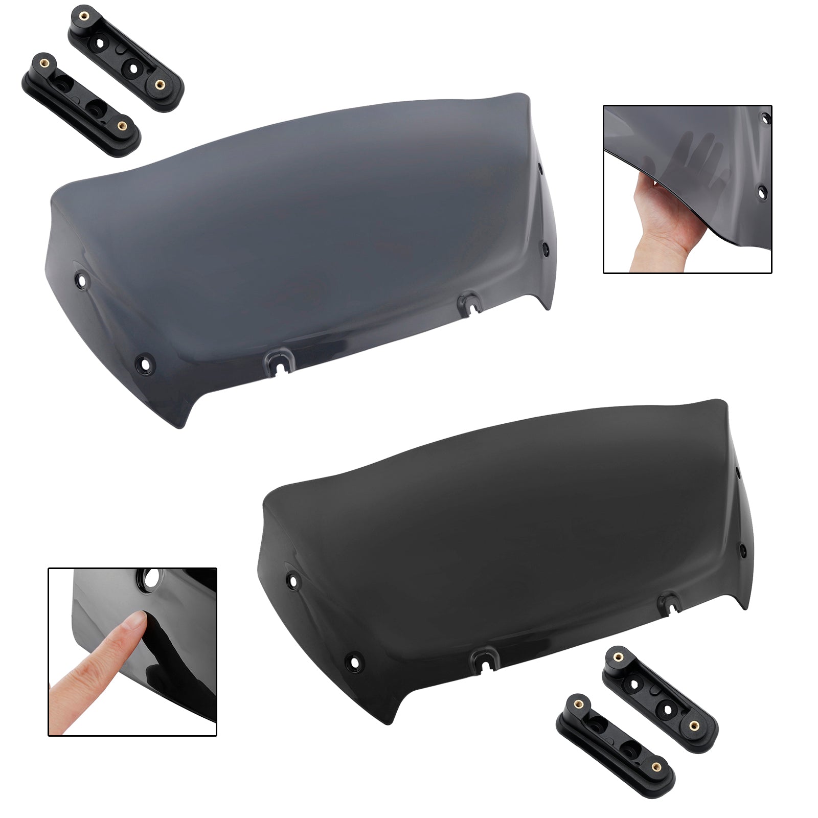 Touring Street Glide CVO 117 121 2023-2024 9" Windshield with Bracket