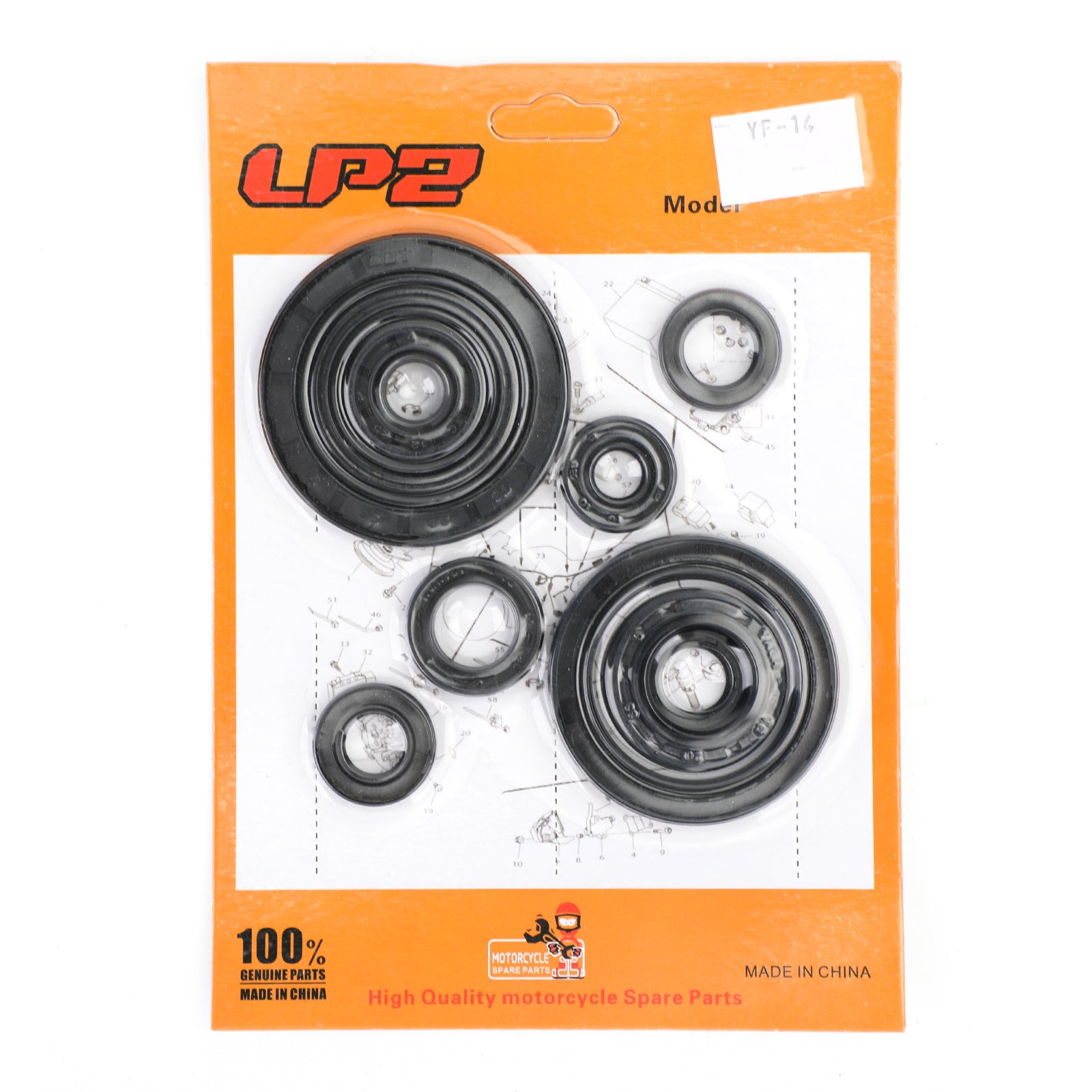 10pcs 04-17 Honda CRF250R CRF250X Kit de vedação de óleo do motor completo