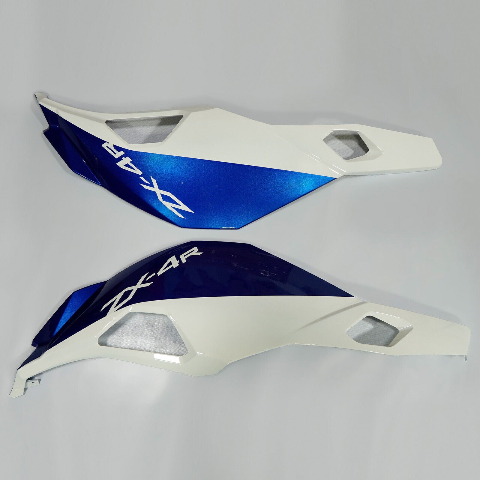 Amotopart 2019-2025 Kawasaki Ninja ZX25R ZX4R ZX4RR Black White Blue Fairing Kit