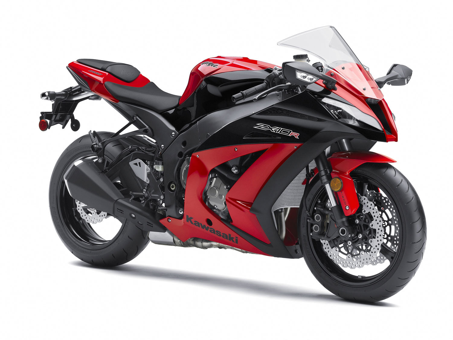 Amotopart 2011-2015 Kawasaki ZX10R Red Black Fairing Kit