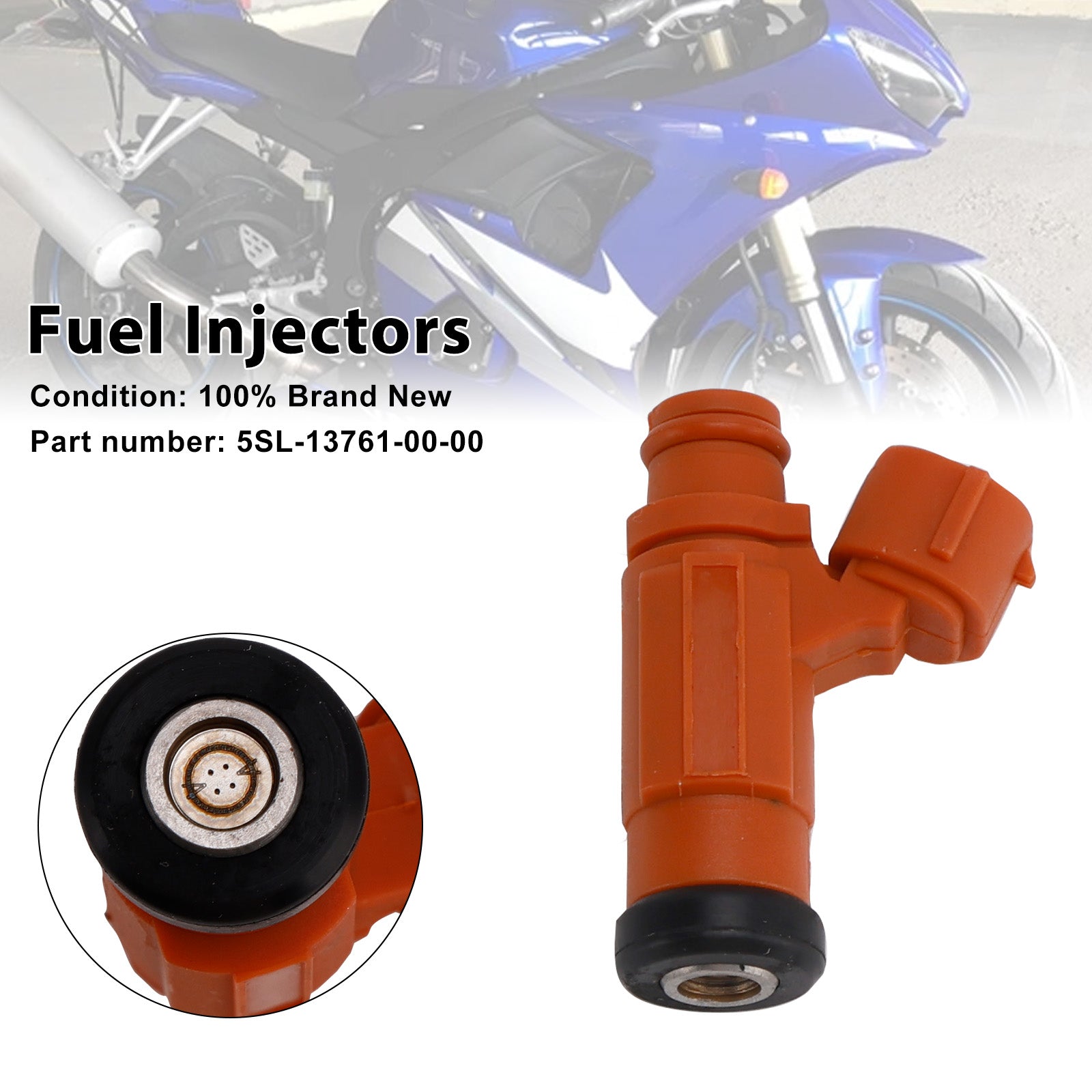 Yamaha YZF-R6 2003-2005 R6S 2006-2009 Fuel Injectors 5SL-13761-00-00