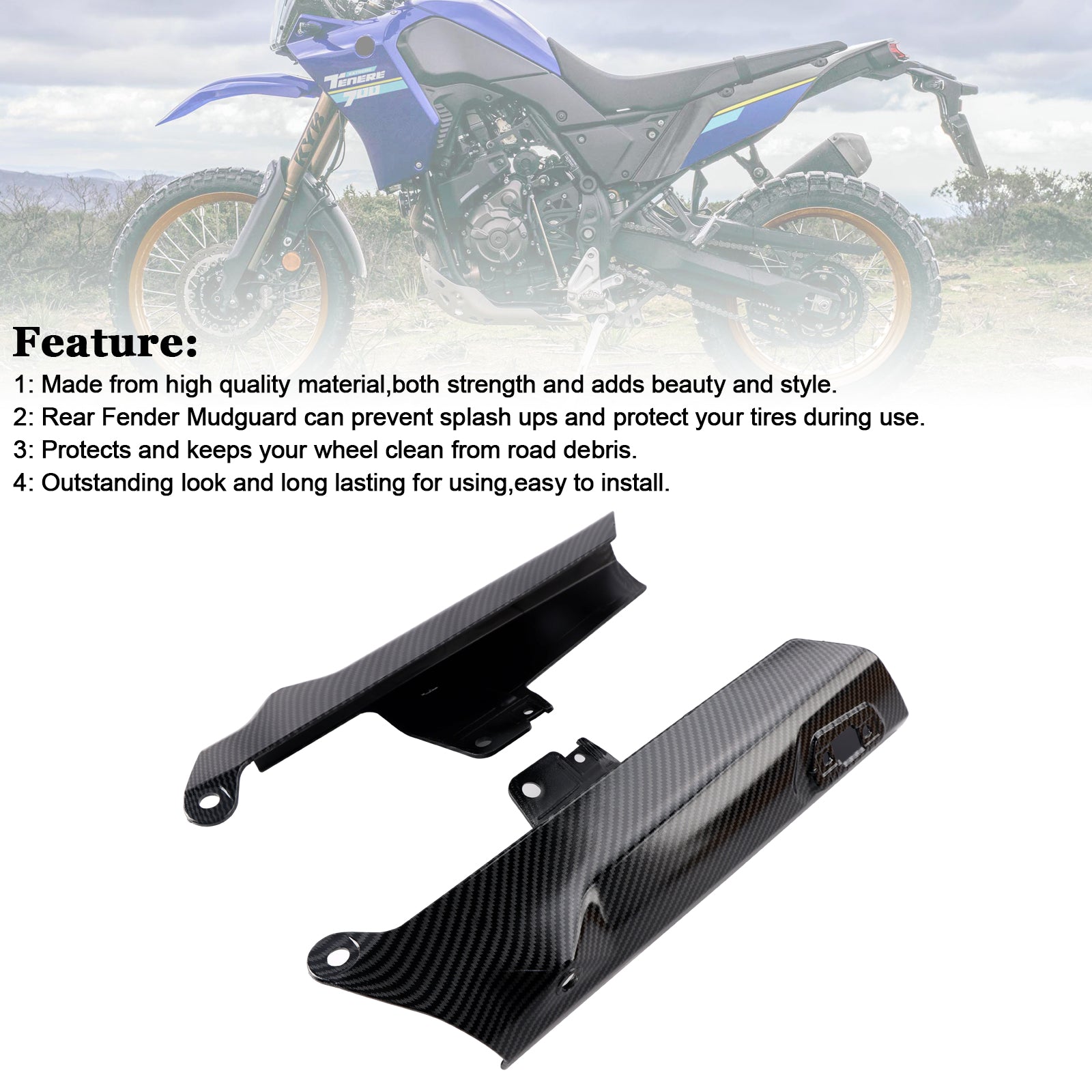 2019-2024 YAMAHA Tenere 700 Front Fender Side Panel Protector Fairing
