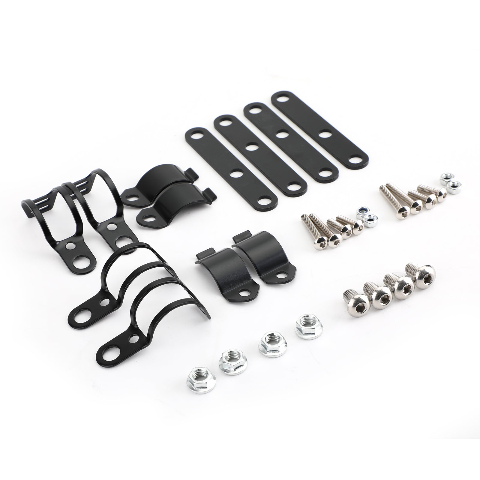 41mm-51mm Garfo Preto Suporte de Montagem de Farol Adaptador de Suporte de Lâmpada de Cabeça de Motocicleta