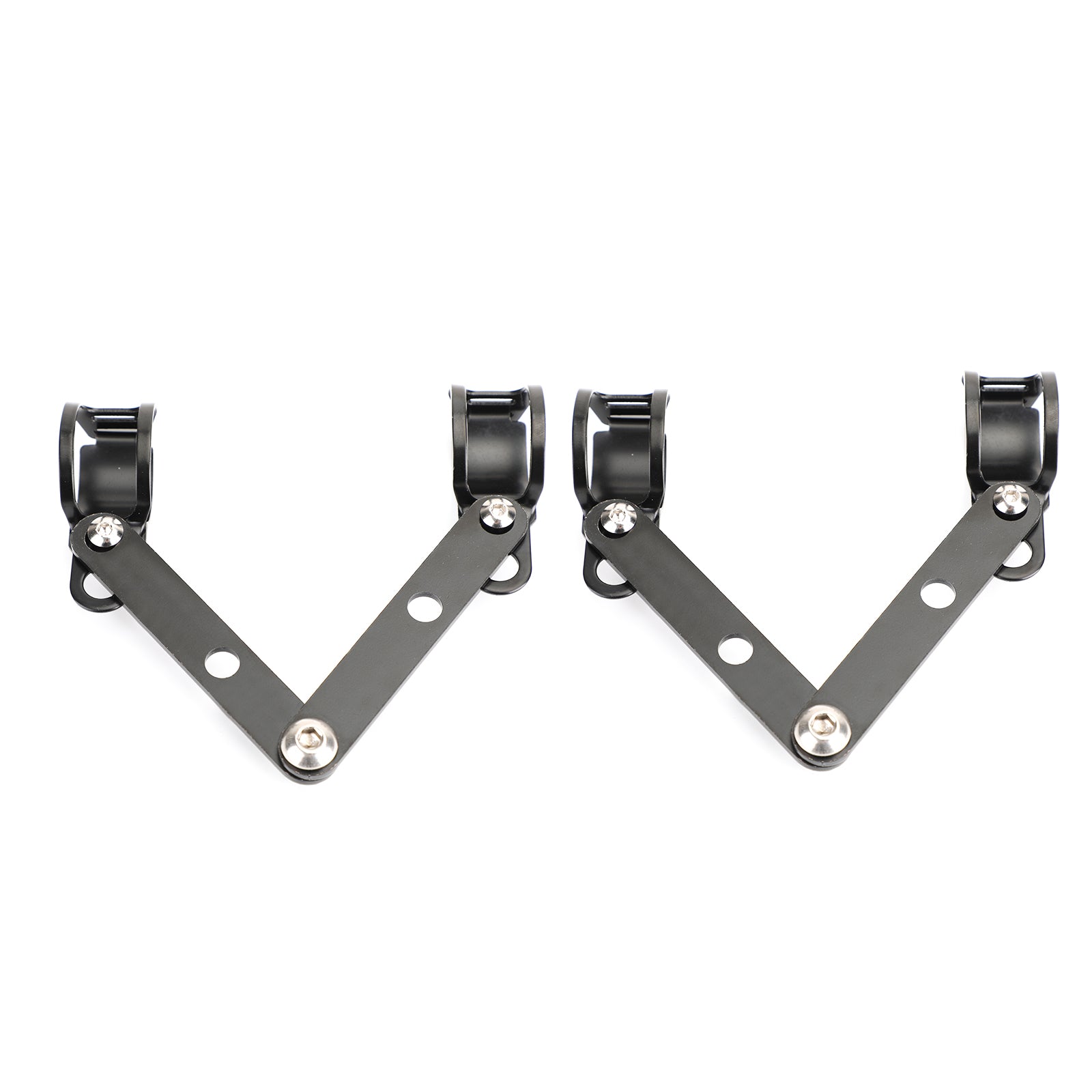 41mm-51mm Garfo Preto Suporte de Montagem de Farol Adaptador de Suporte de Lâmpada de Cabeça de Motocicleta