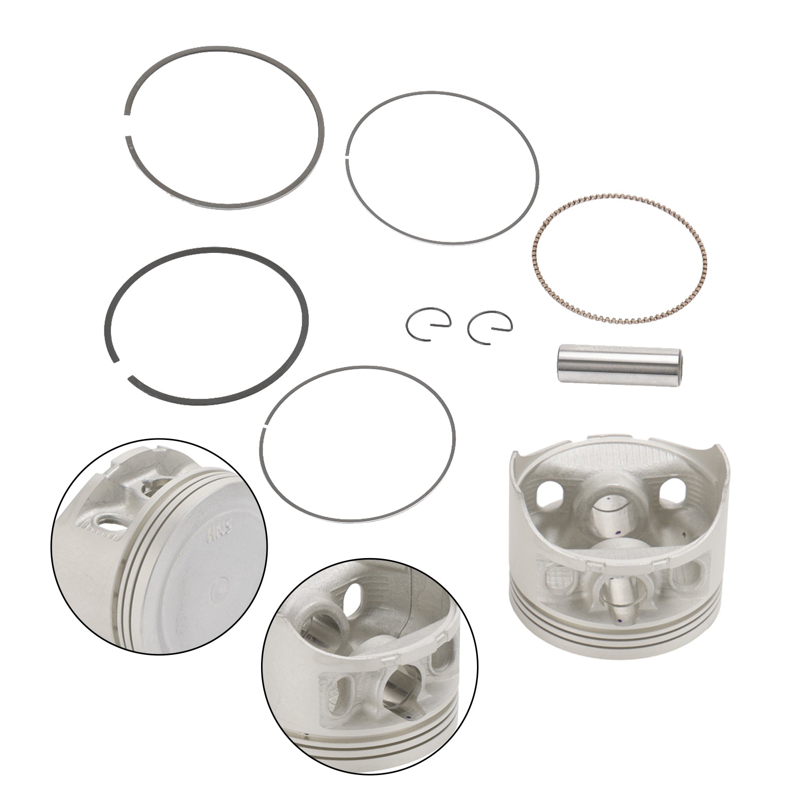 Motor Piston Kit Standaard Bore 78,5 mm Past voor Honda Rancher TRX350FE TE 00-06