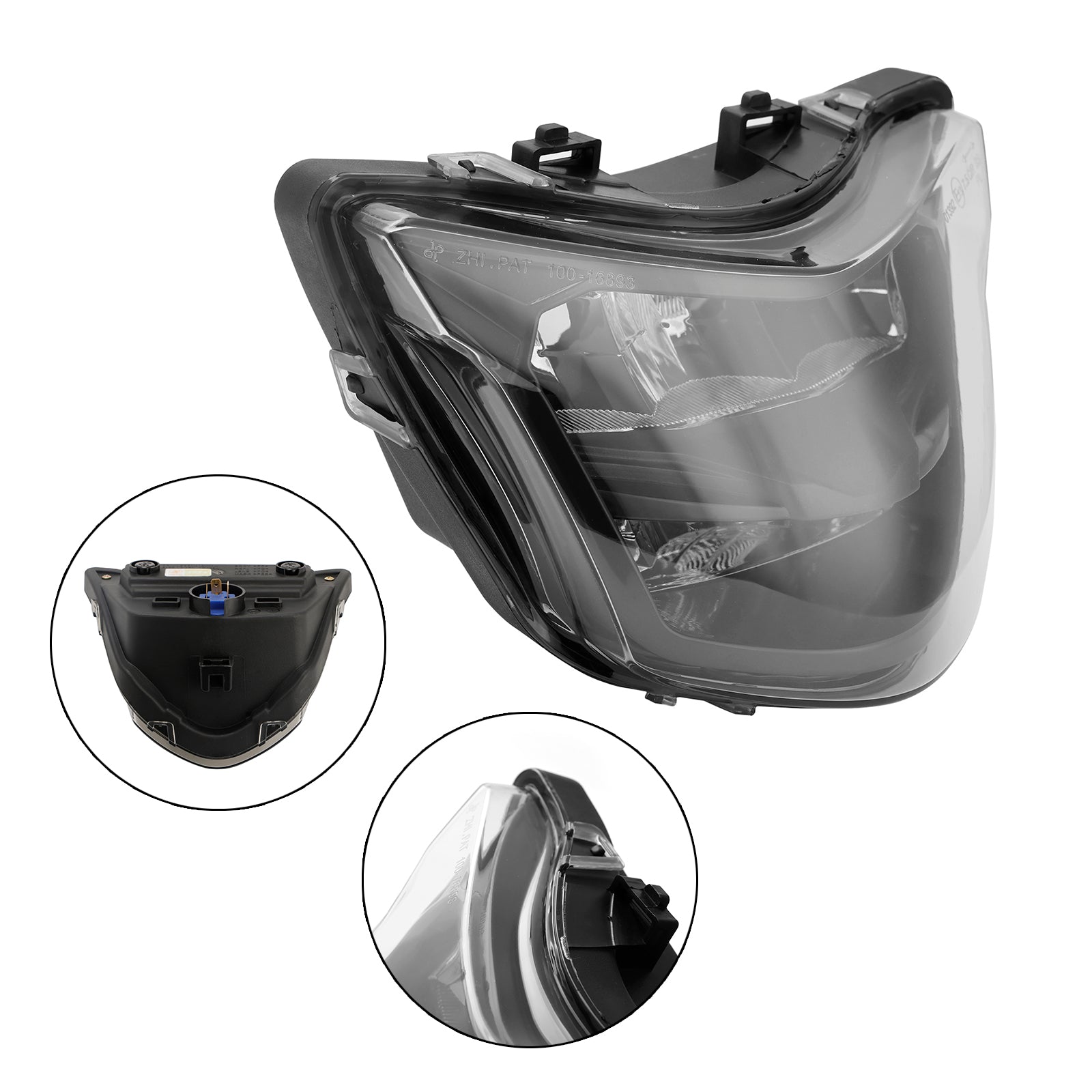 Protezione del faro della griglia del faro anteriore per fumo dello scooter Yamaha Lc150 Y15Zr