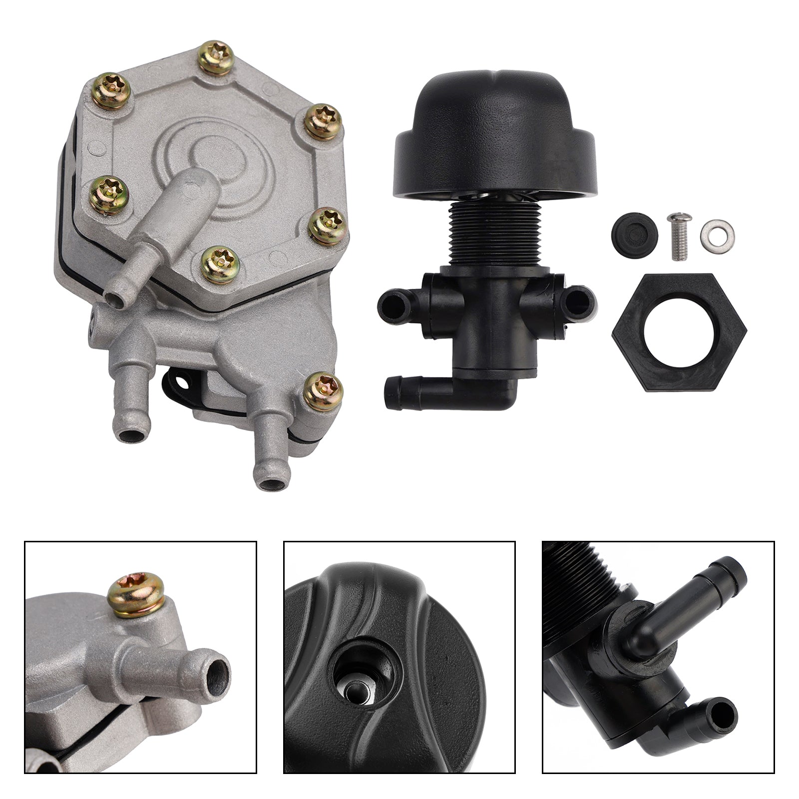 01-20 Bomba de combustível Polaris Sportsman 400 & Kit Petcock de válvula de combustível 2520227 se encaixa