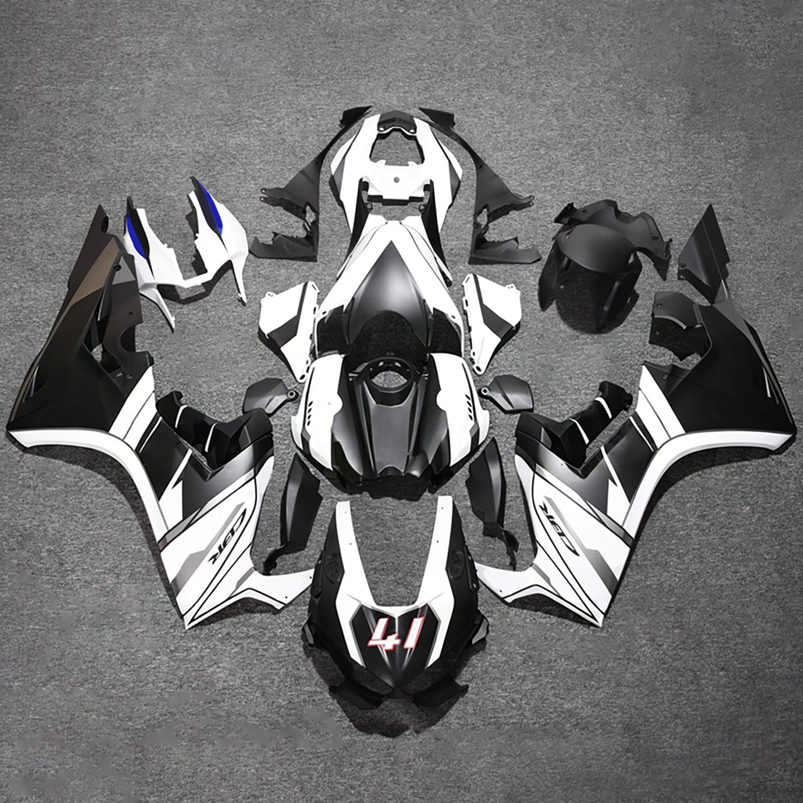 Amotopart 2017-2026 Honda CBR1000RR White/Black Fairing Kit