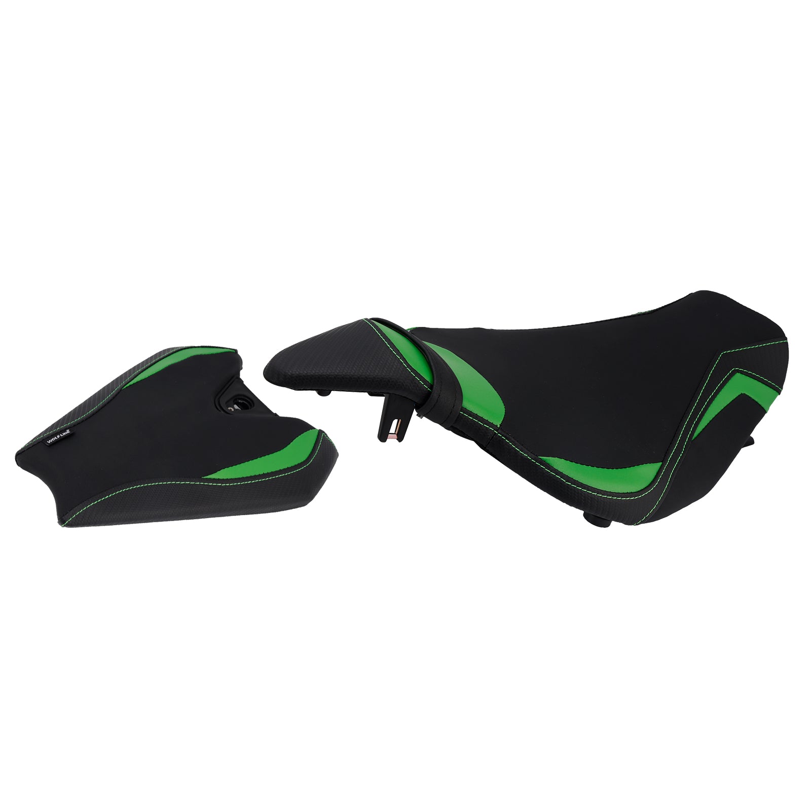 2014-2025 Kawasaki Z1000 anteriore inferiore con sedile posteriore conducente verde1