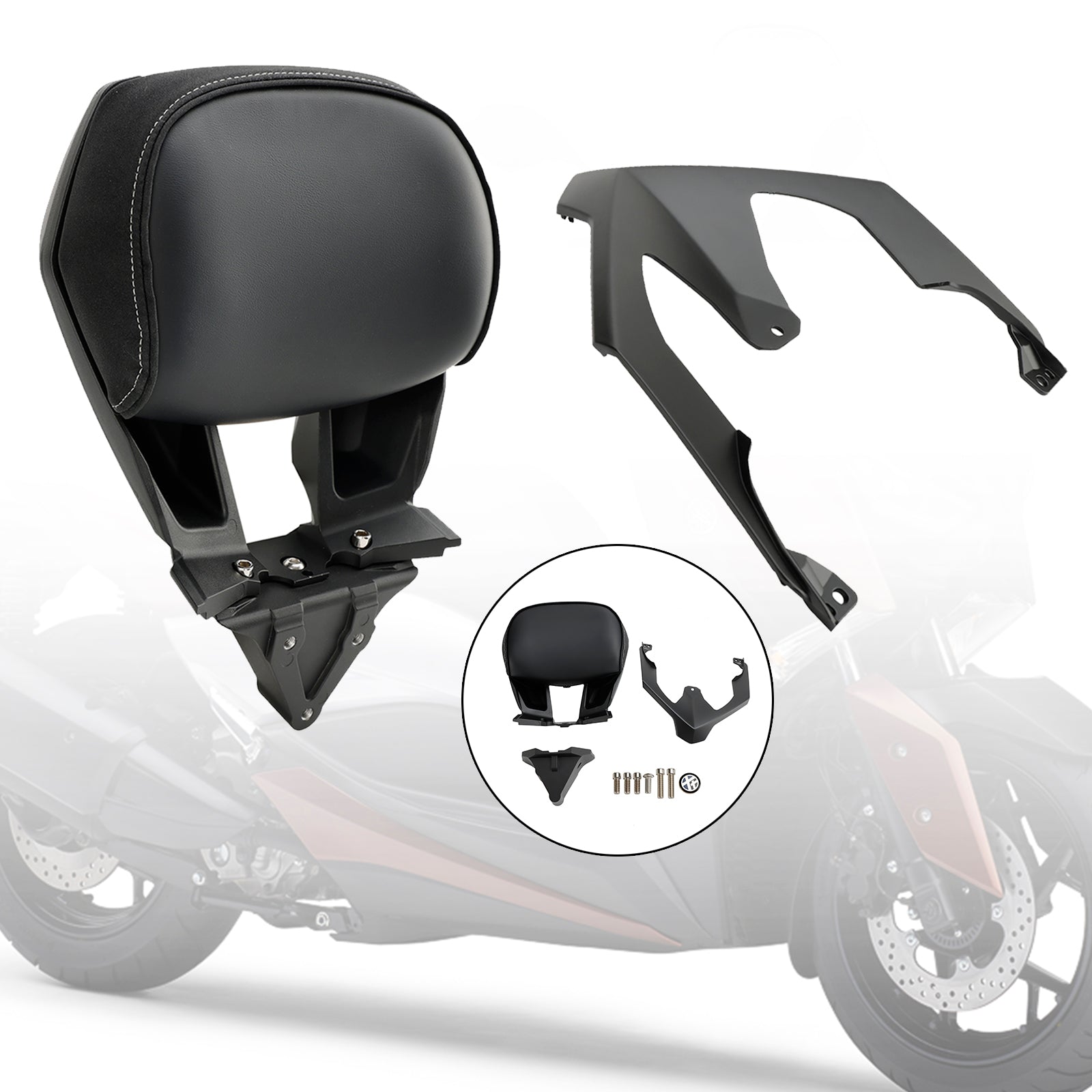 Respaldo de barra Sissy para pasajero para Yamaha X MAX X-MAX 300 2017-2022