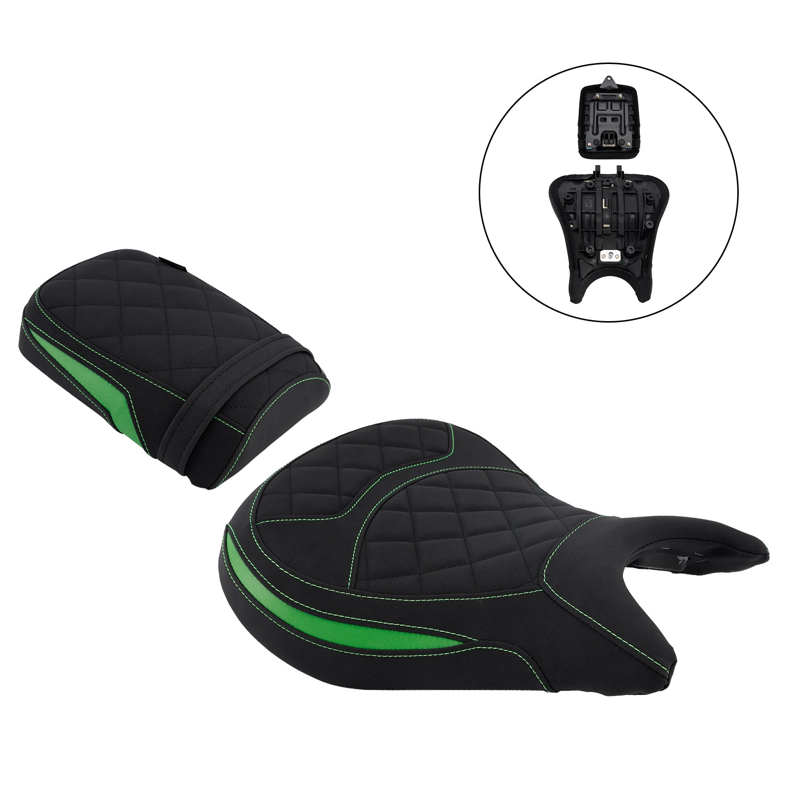 24-25 Kawasaki Eliminator 500 Front&Rear Raider Passenger Kit Lower Green
