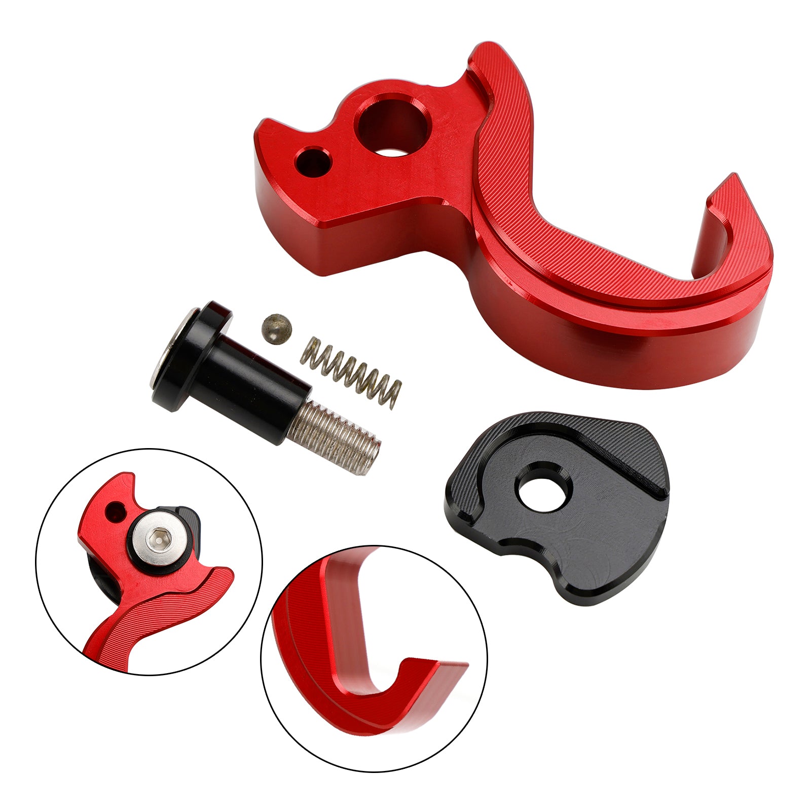 Halter Helmhaken Halterung Rot für Yamaha Tricity 125 2014-2021 155 2016-2023