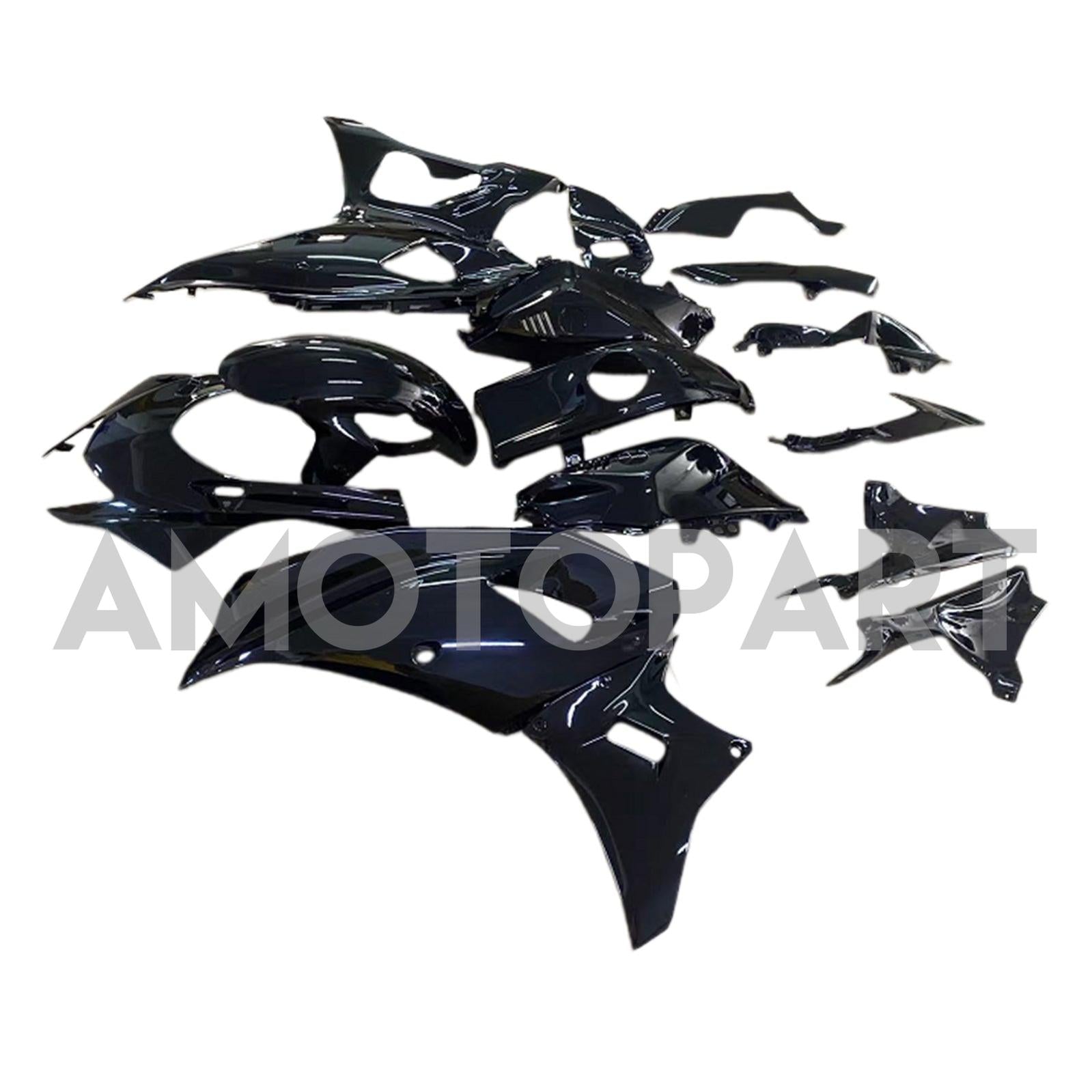Amotopart 2021-2025 Yamaha YZF-R7 Glossy Black Fairing Kit
