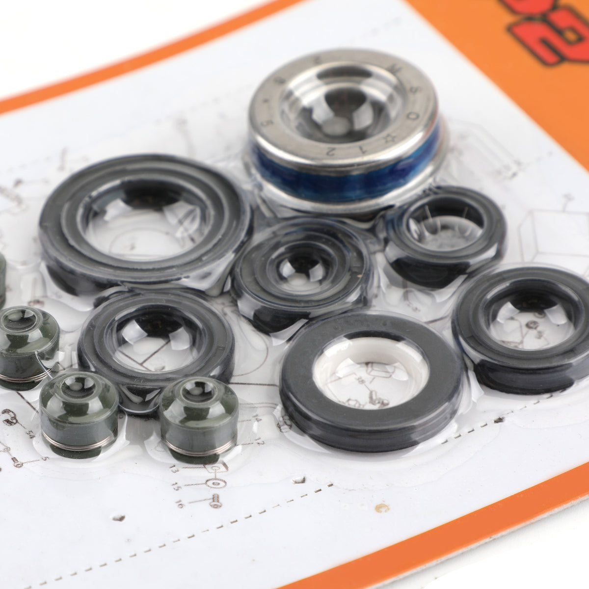 11pcs 2001-2010 1999-2008 Honda XL125V XLV125 VT125C Shadow Engine Oil Seal Kit Set