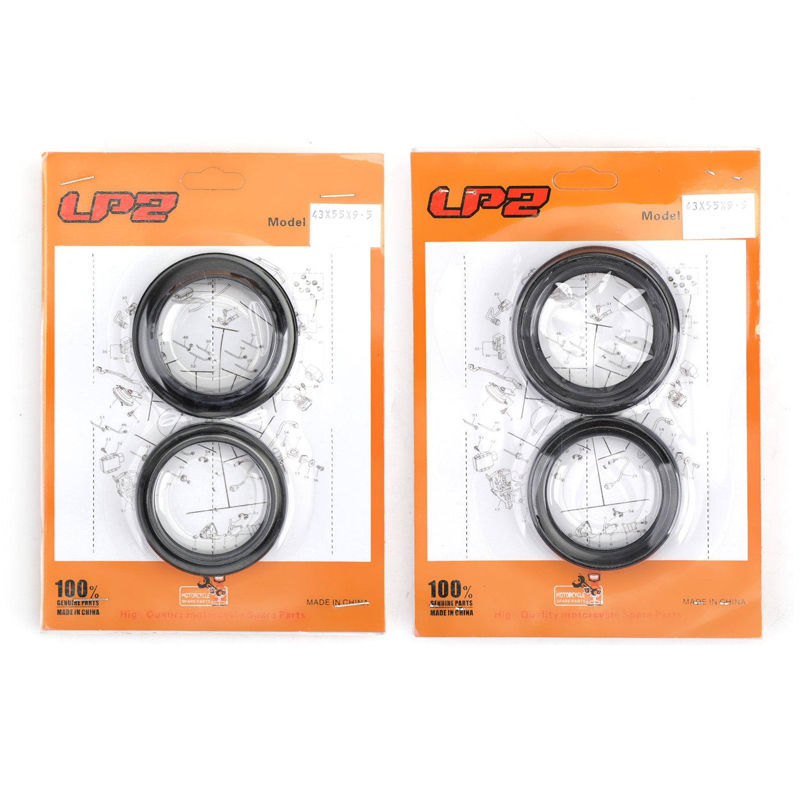 88-13 Kawasaki ZG1400 Ninja ZX7R ZX14R KLX KX ZR ZRX ZXR Vorkafdichting stofset