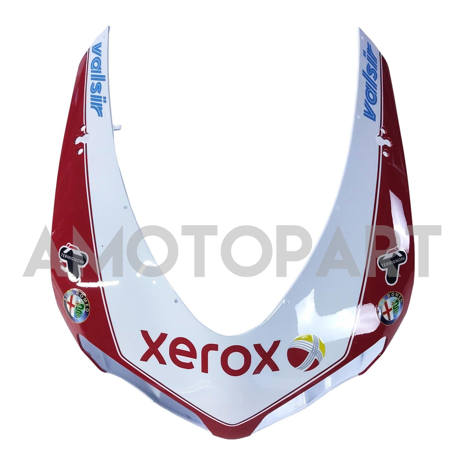 Amotopart All Years Ducati 1098/1198/848 Red White Fairing Kit