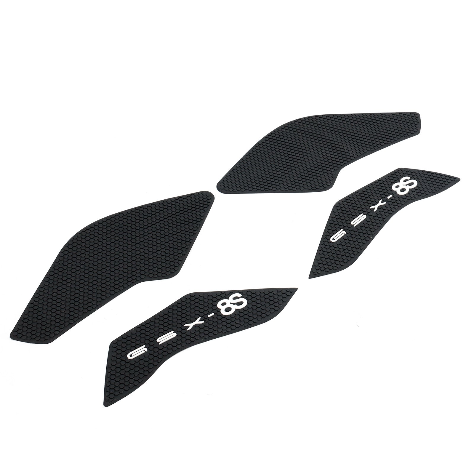 2023+ Suzuki GSX8S GSX-8S Zbiornik paliwa Chwyt Proces 4-częściowy zestaw padu czarny