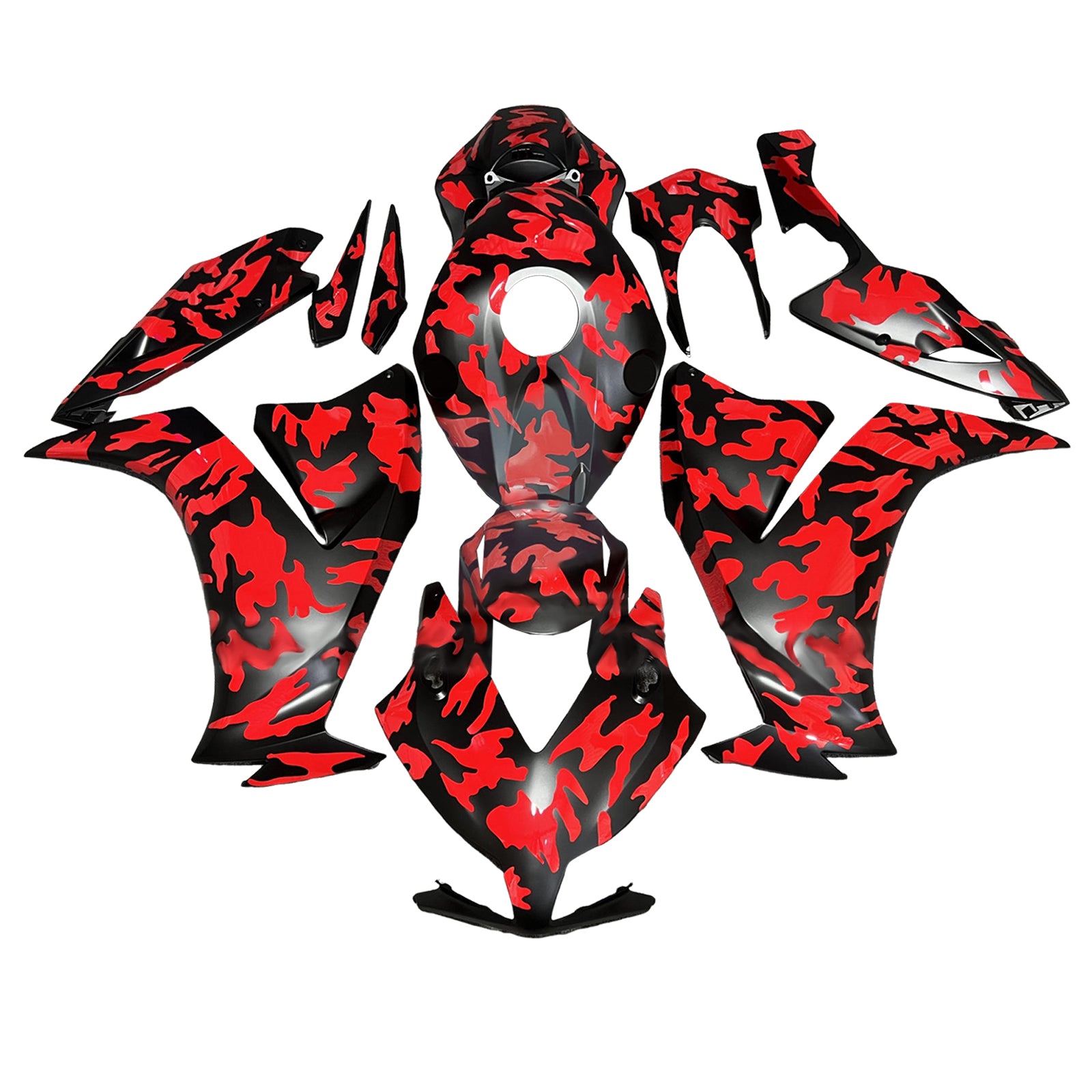 Amotopart 2012-2016 Honda CBR1000RR Schwarzes Rotverkleidungskit