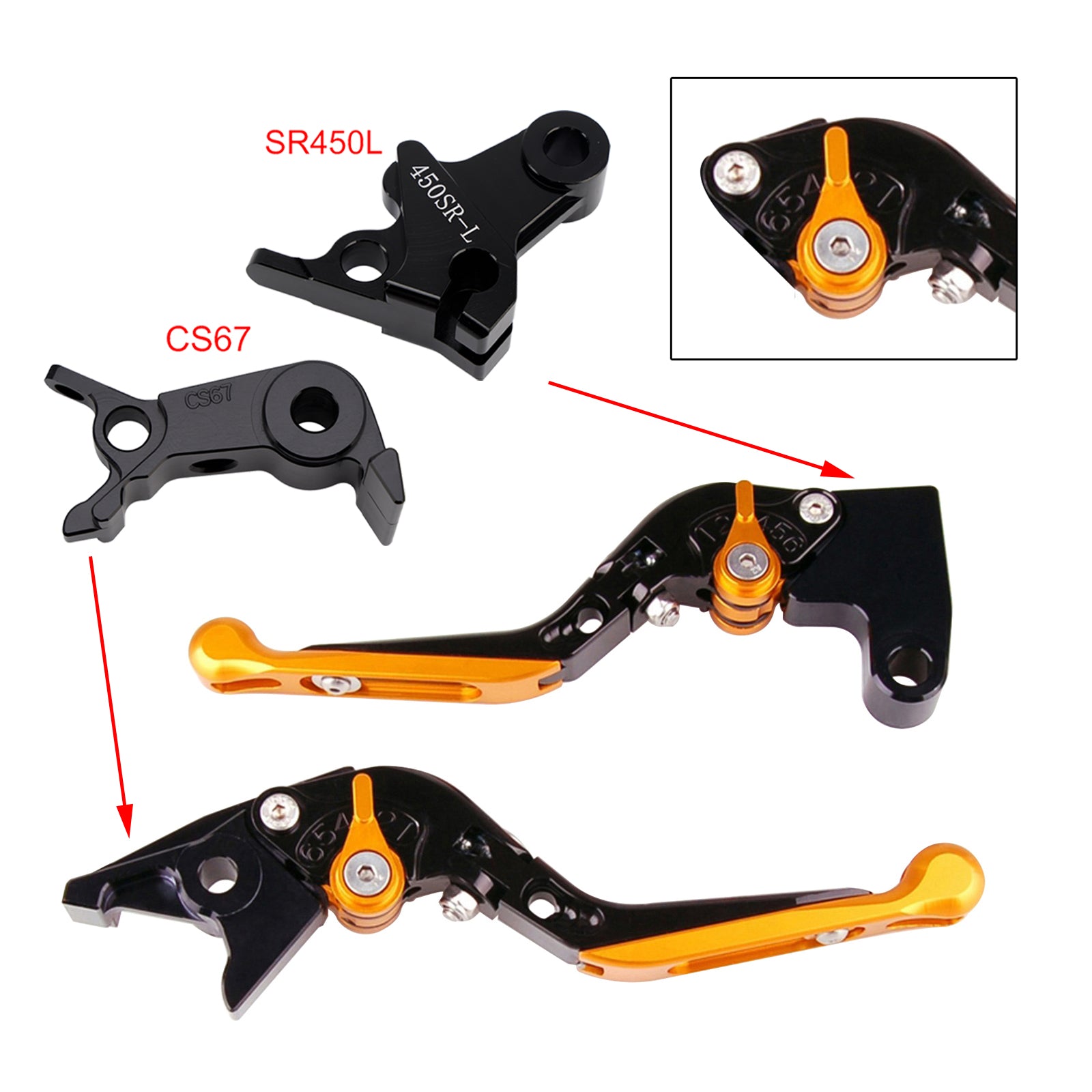 2024-2026 VOGE DS900X 900DSX Adjustable Clutch Brake Lever