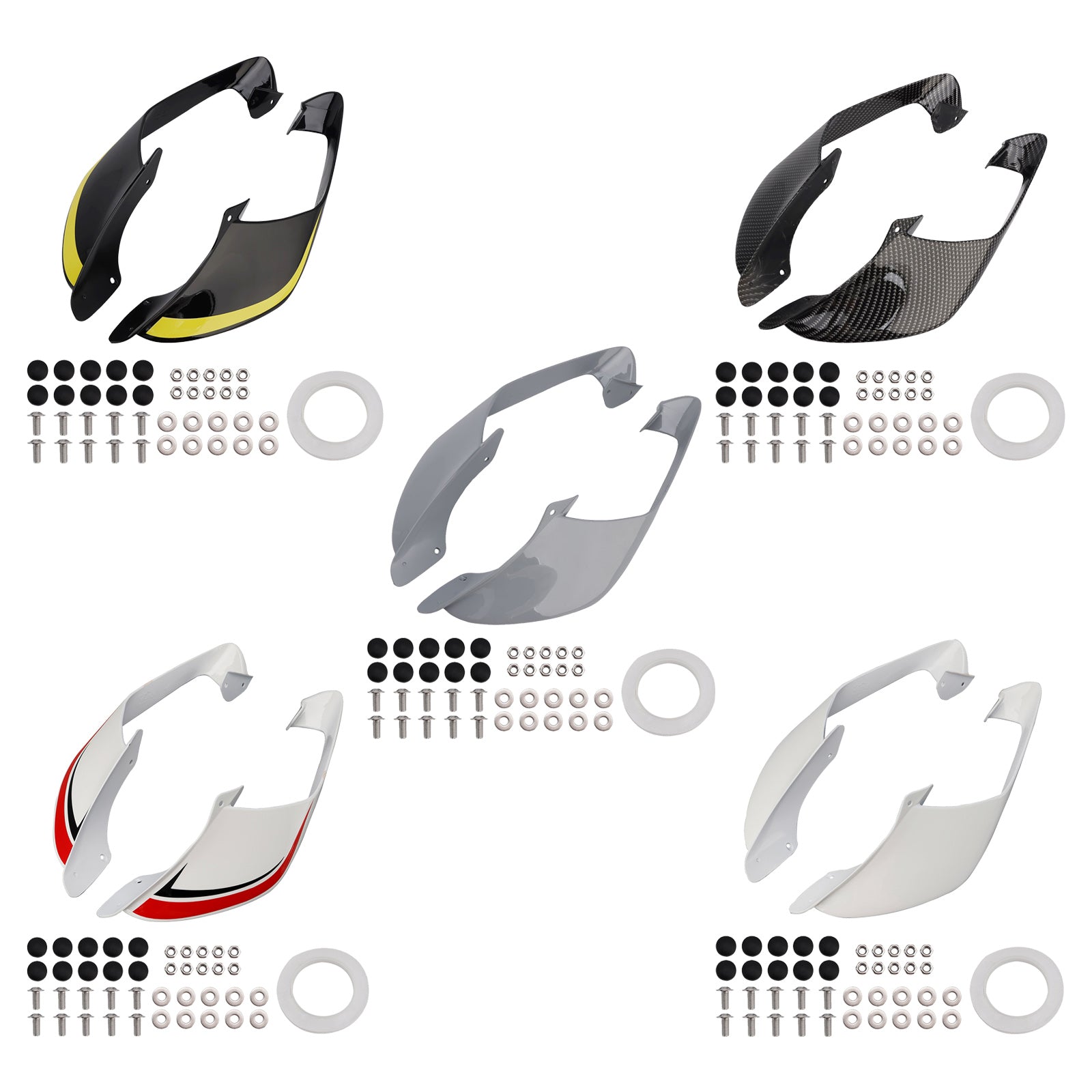 2021-2024 Yamaha YZF R1 R1M Voorzijde Winglets Vleugels Spoiler Kuip