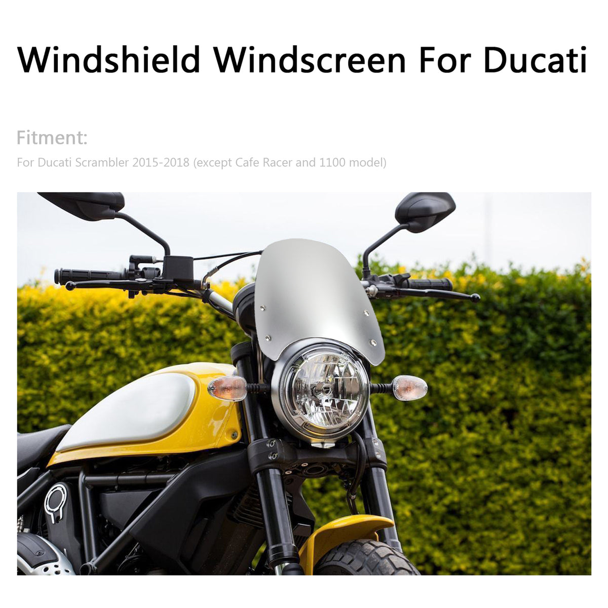 15-2018 Ducati Scrambler Windshield Windscreen Wind Defector protection
