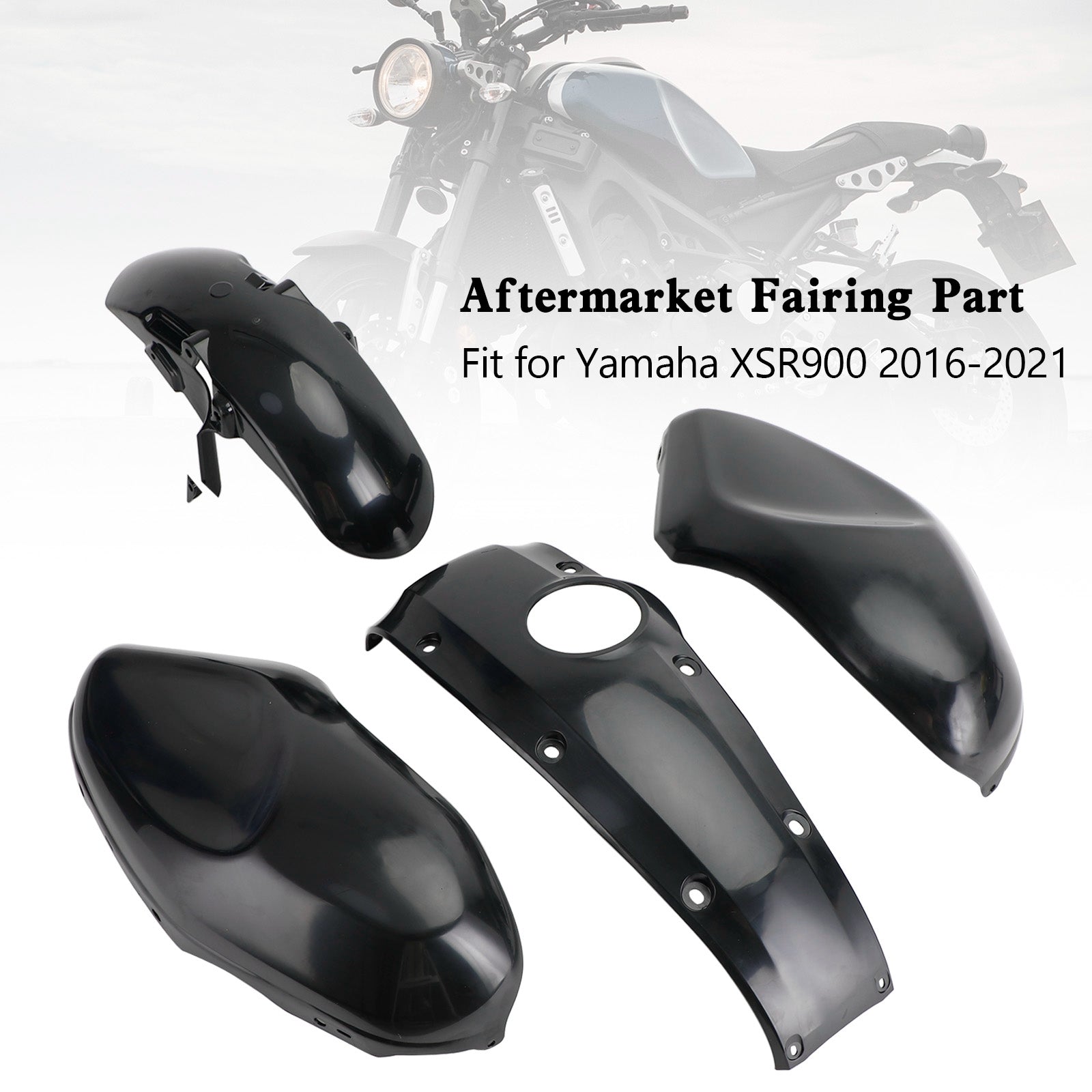 Moulage d'injection de carénage de carrosserie non peint pour Yamaha XSR900 2016-2021