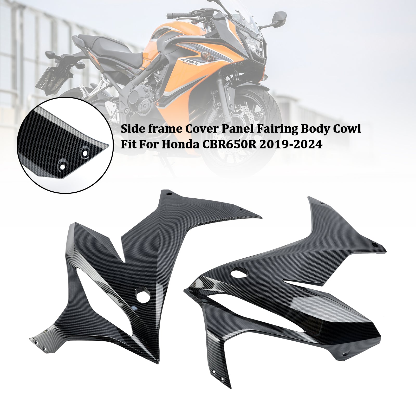 19-23 Honda CBR650R Side frame Cover Panel Fairing Body Cowl