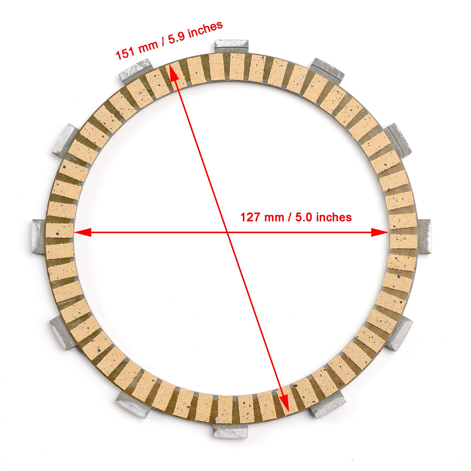 Kawasaki ZX1400 ZZR1400 06-23 NINJA ZX-14 06-11 Kit di piastra di attrito frizione