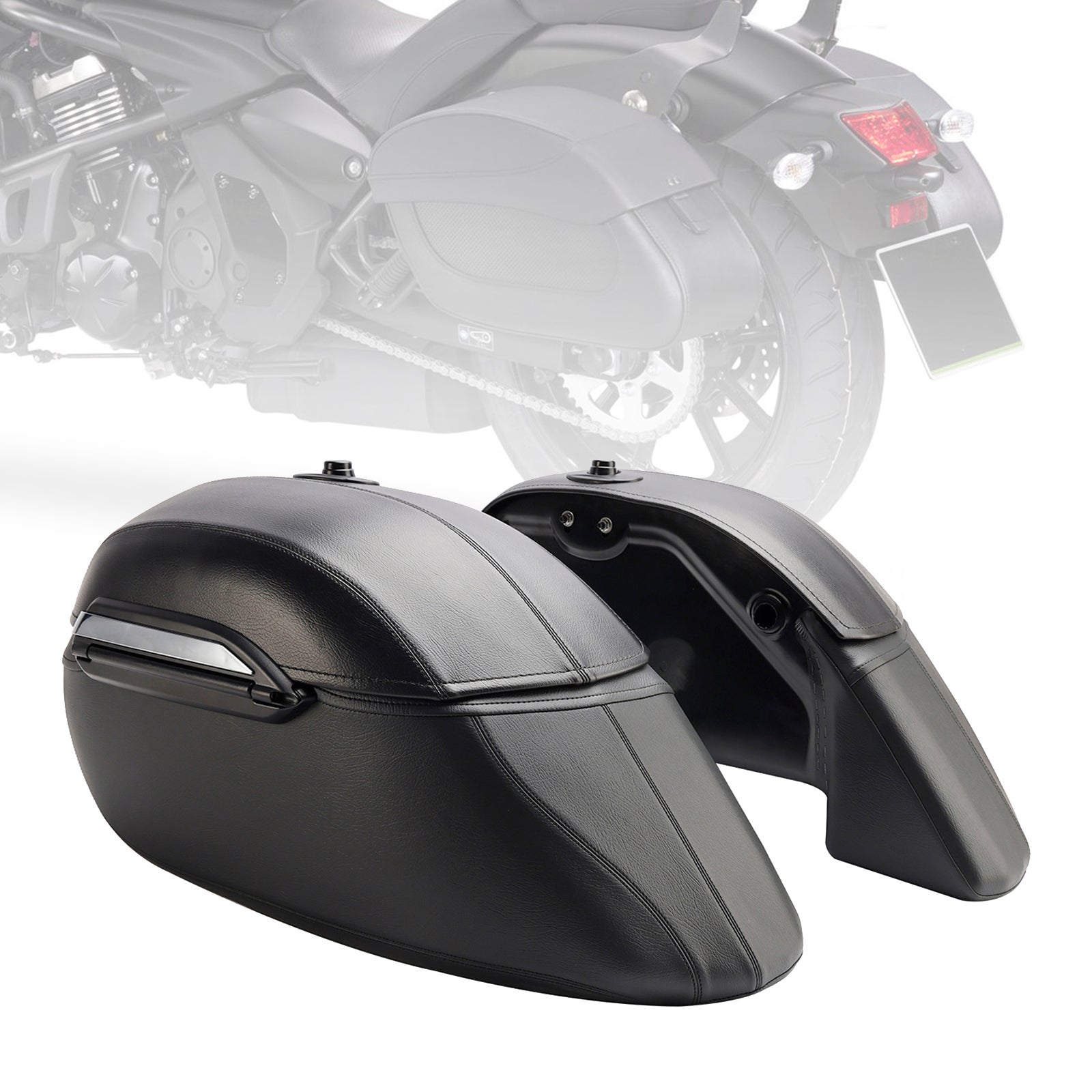 15-23 Kawasaki Vulcan S 650 Vn/En650 Side Saddlebag Luggage Pouch Black