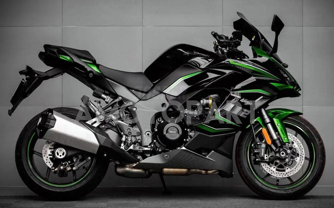 Amotopart 2020-2025 Kawasaki Z1000SX Ninja 1000SX/1100SX Black Green Grey Fairing Kit