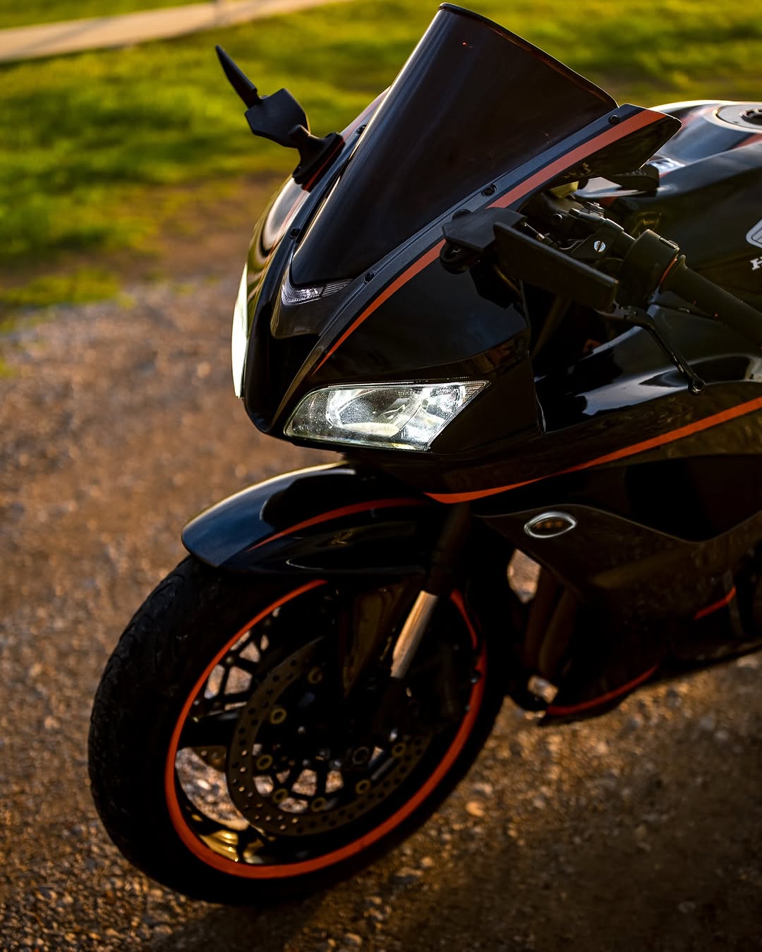 Amotopart 2007-2008 Honda CBR600RR Grey Orange Fairing Kit