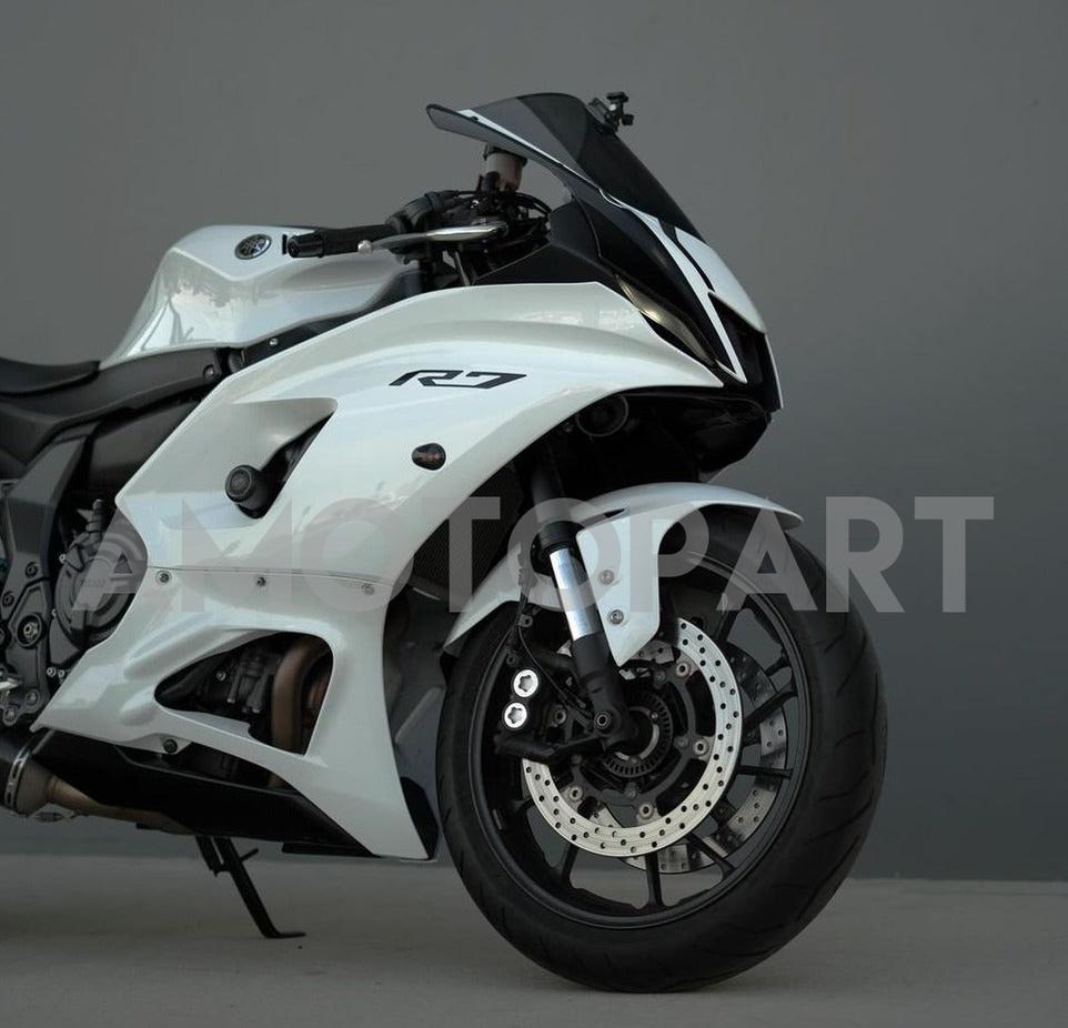 Amotopart 2021-2025 Yamaha YZF-R7 Gloss White Fairing Kit