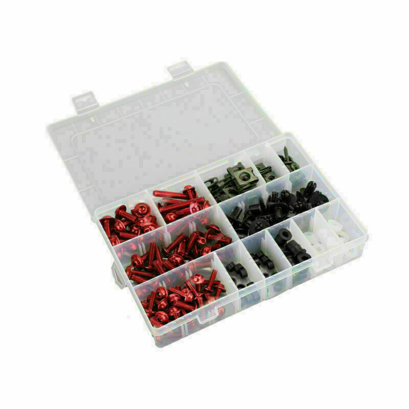 223PCS Yamaha Honda Kawasaki Ducati Honda Motorcycle Sportbike Windscreen Fairing Bolts Kit Fastener Clips Screws