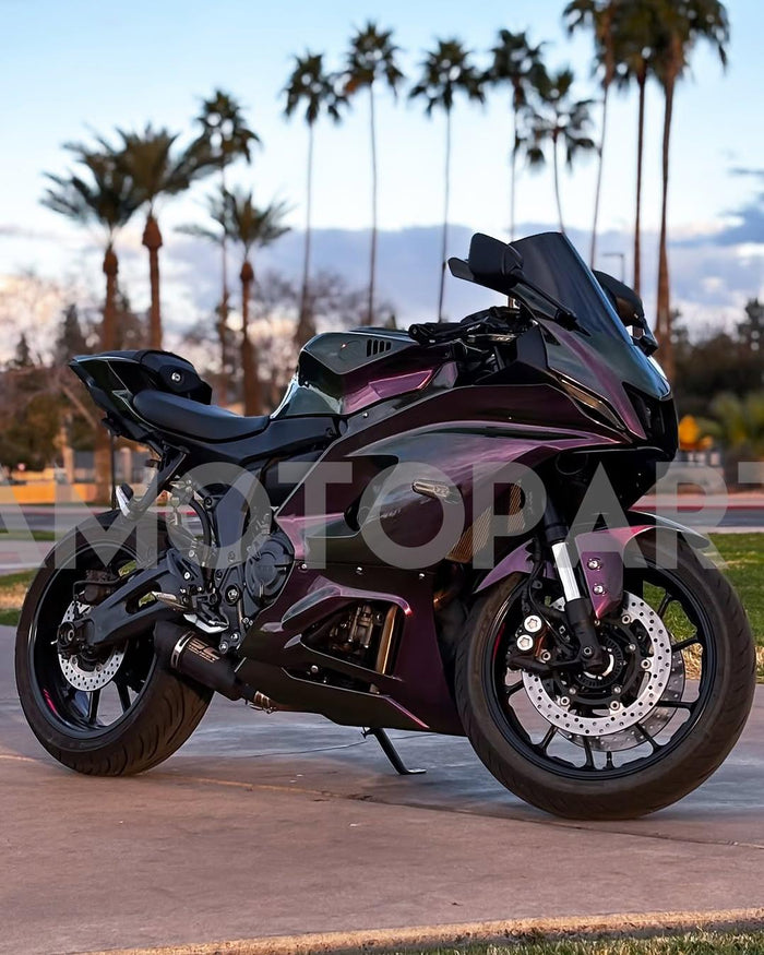 Amotopart 2021-2025 Yamaha YZF-R7 Gradient Green Purple Fairing Kit