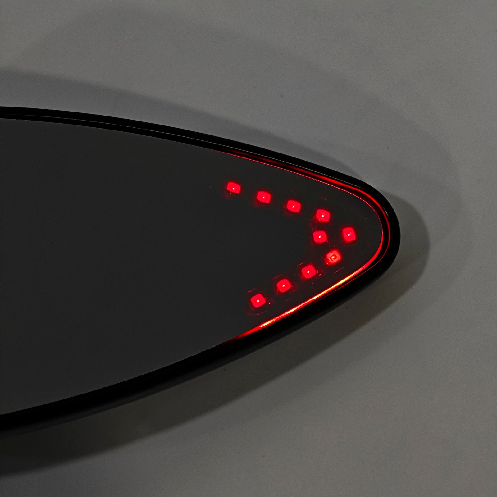 Touring Softail Dyna Rocker Aluminum Black Custom LED Turn Signal Mirrors