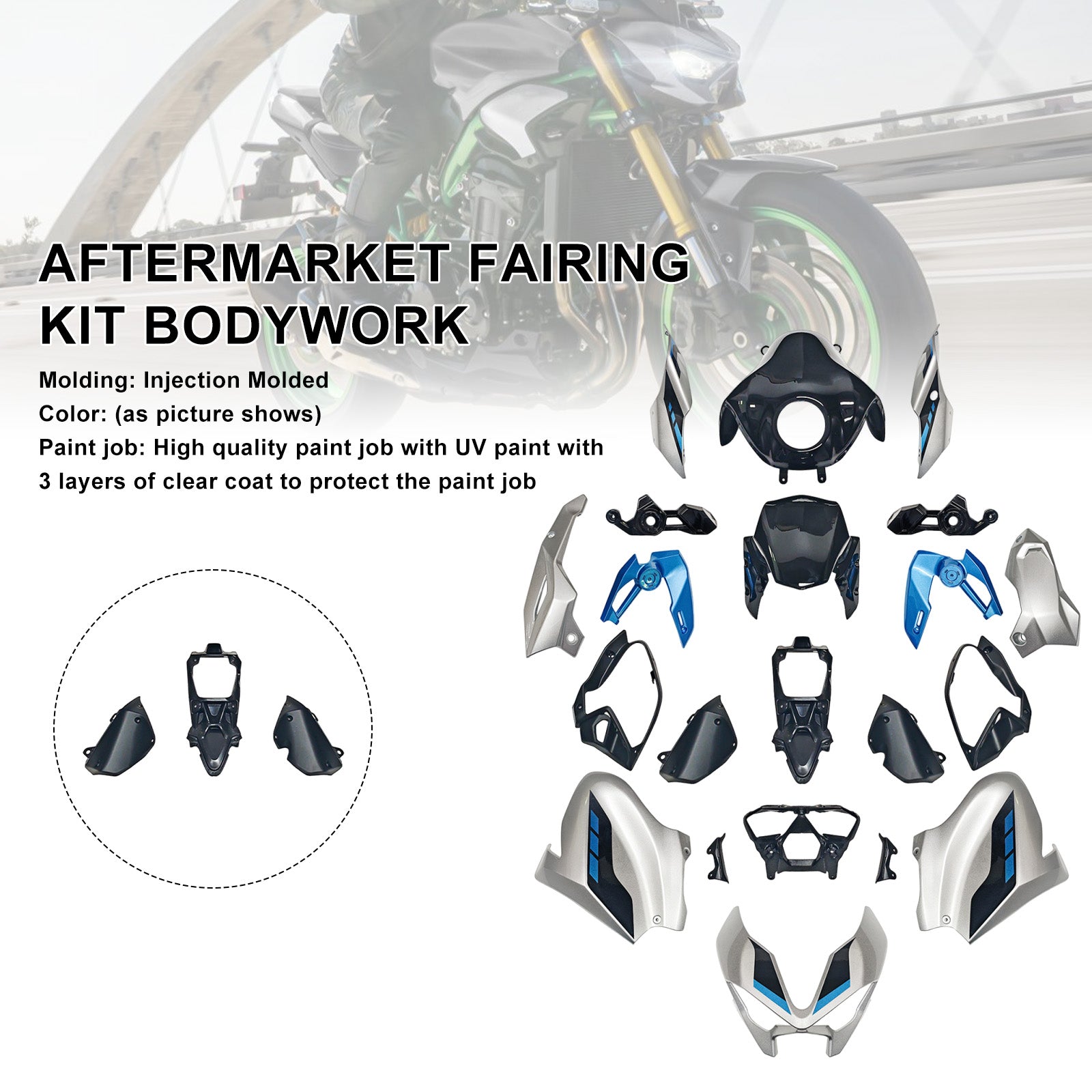Amotopart 2025–2026 Kawasaki Z900 Verkleidungsset-Kollektion