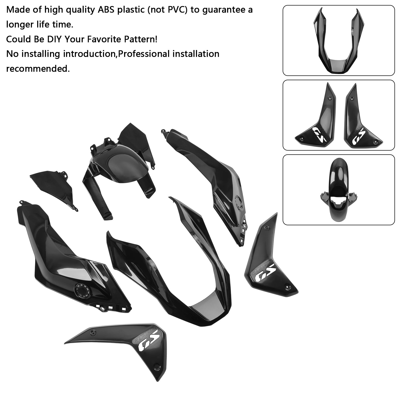 Amotopart 2024-2025 BMW R1300GS Unpainted Fairing Kit