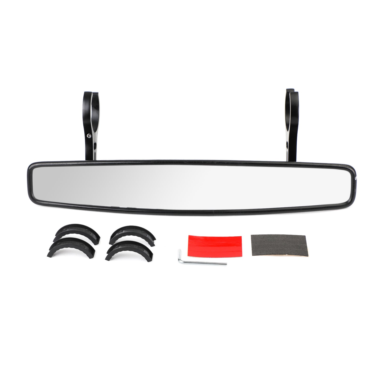 1.75" UTV Wide Rear View Mirror for ROUND ROLL BAR Polaris RZR XP 4 Arctic Cat