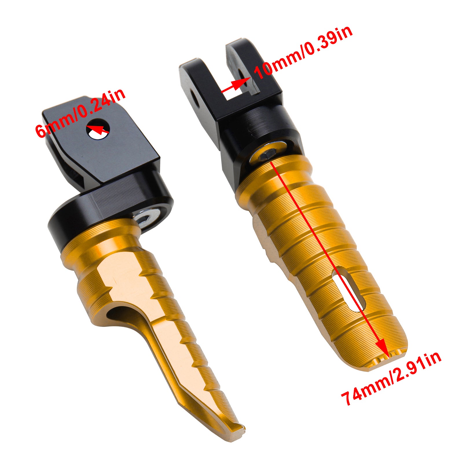 Voorste voetsteunen voeten Pin geschikt voor Ducati Monster 821 937 950 1100/s/EVO 1200/s/r