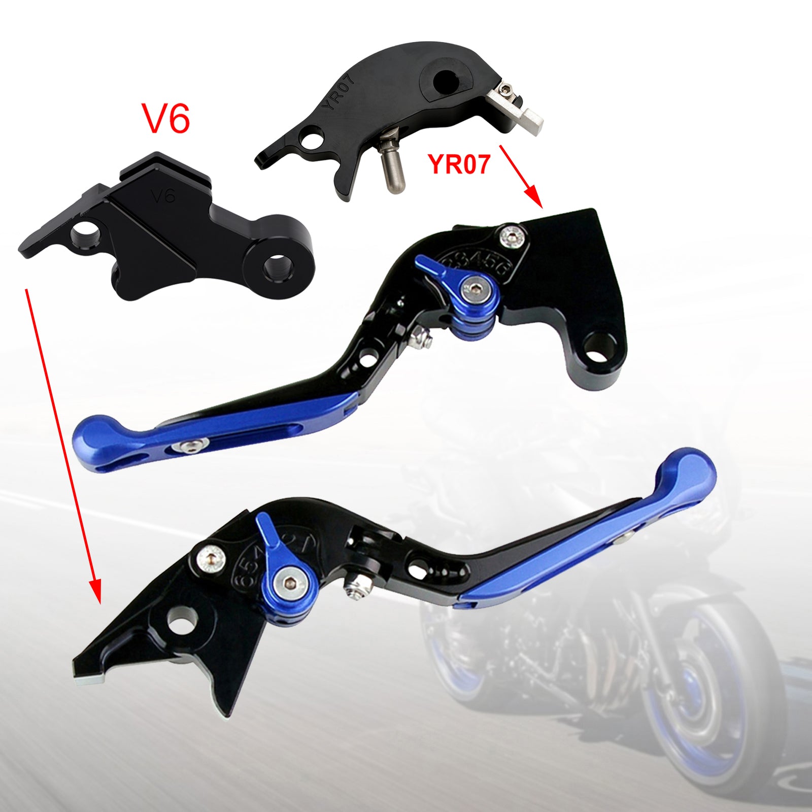24-25 YAMAHA XSR900 XSR900GP MT-09 MT-09SP Adjustable Clutch Brake Lever