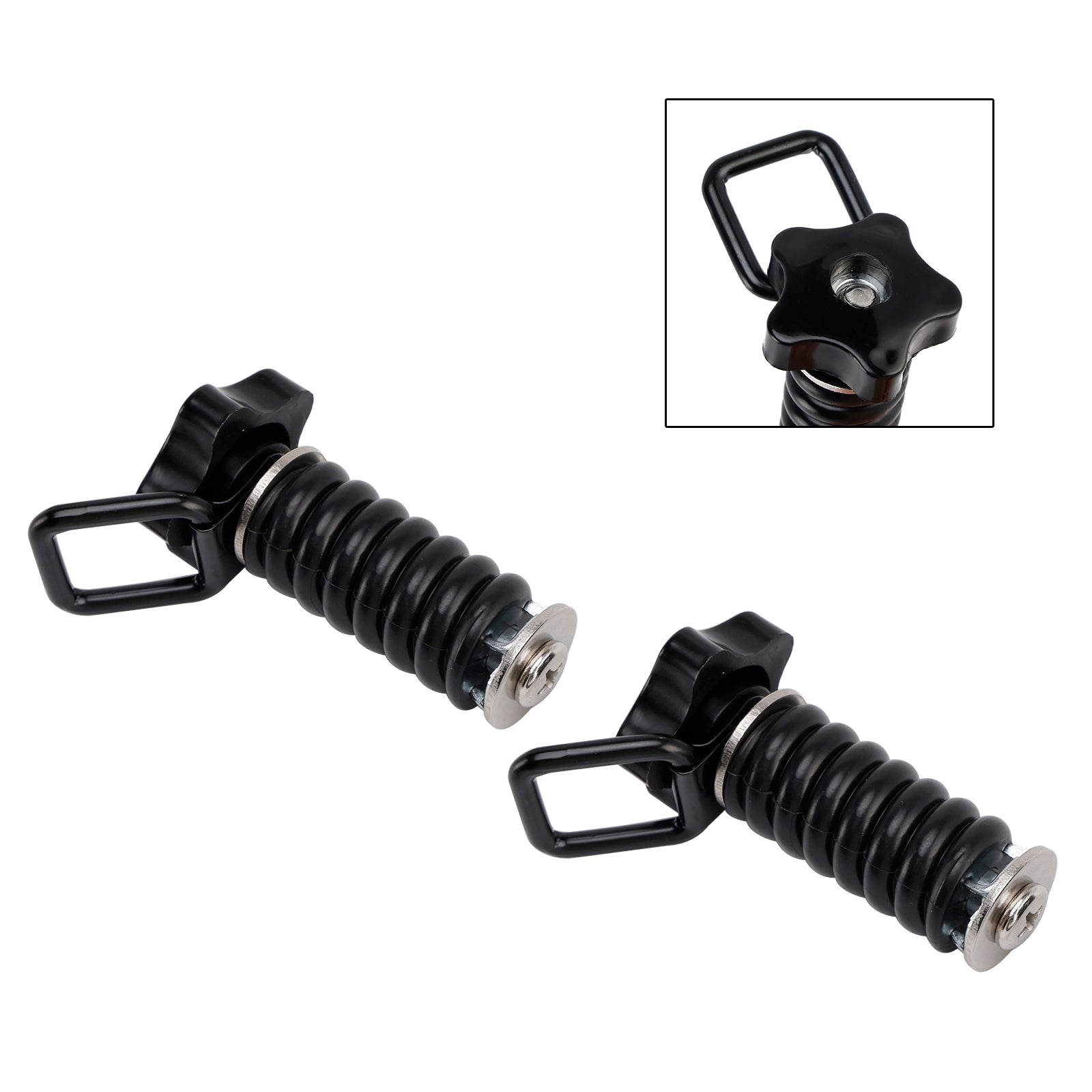 Polaris Rzr 570 800 900 1000 Pair Tie Down Anchor With D-Ring 1" Black