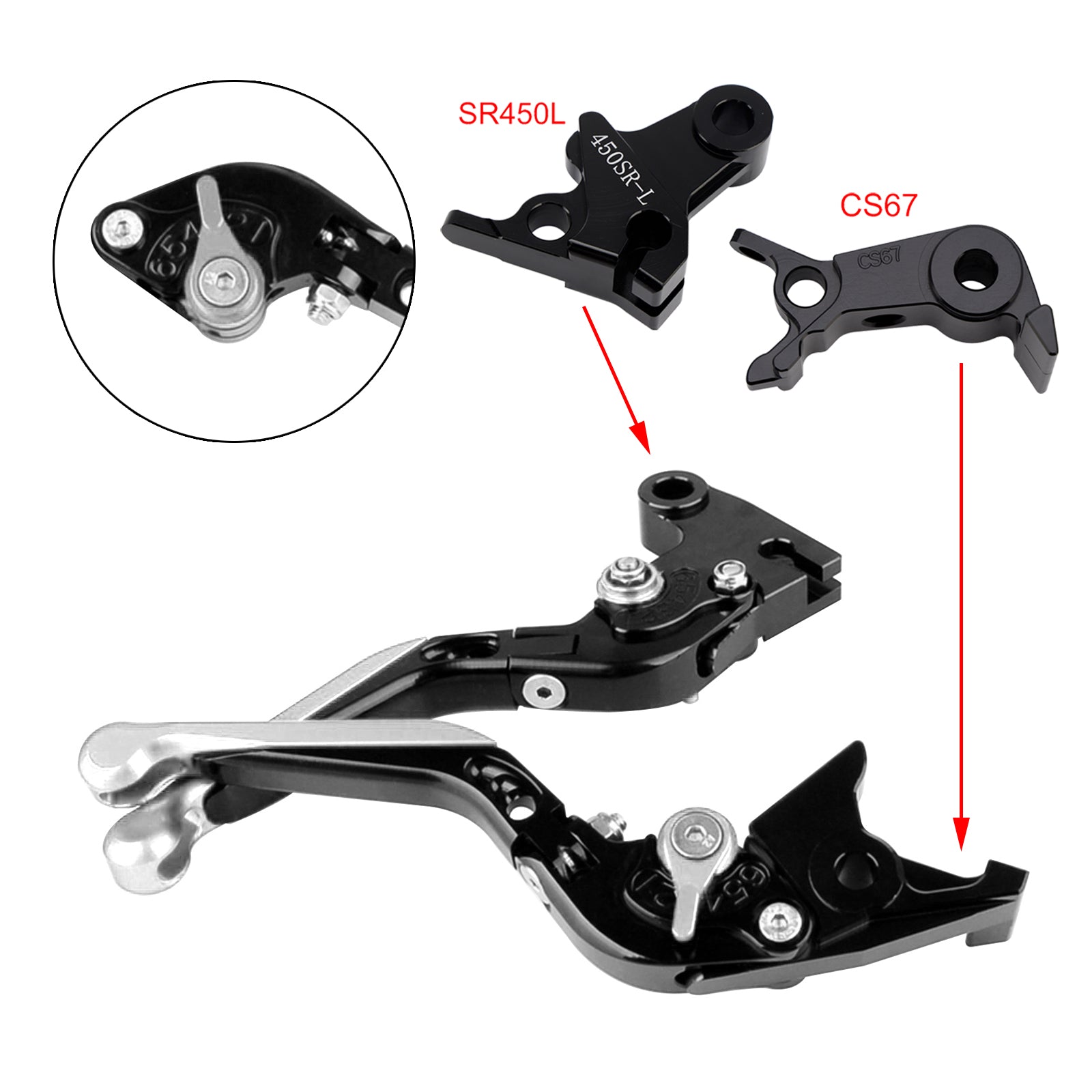 2024-2026 VOGE DS900X 900DSX Adjustable Clutch Brake Lever
