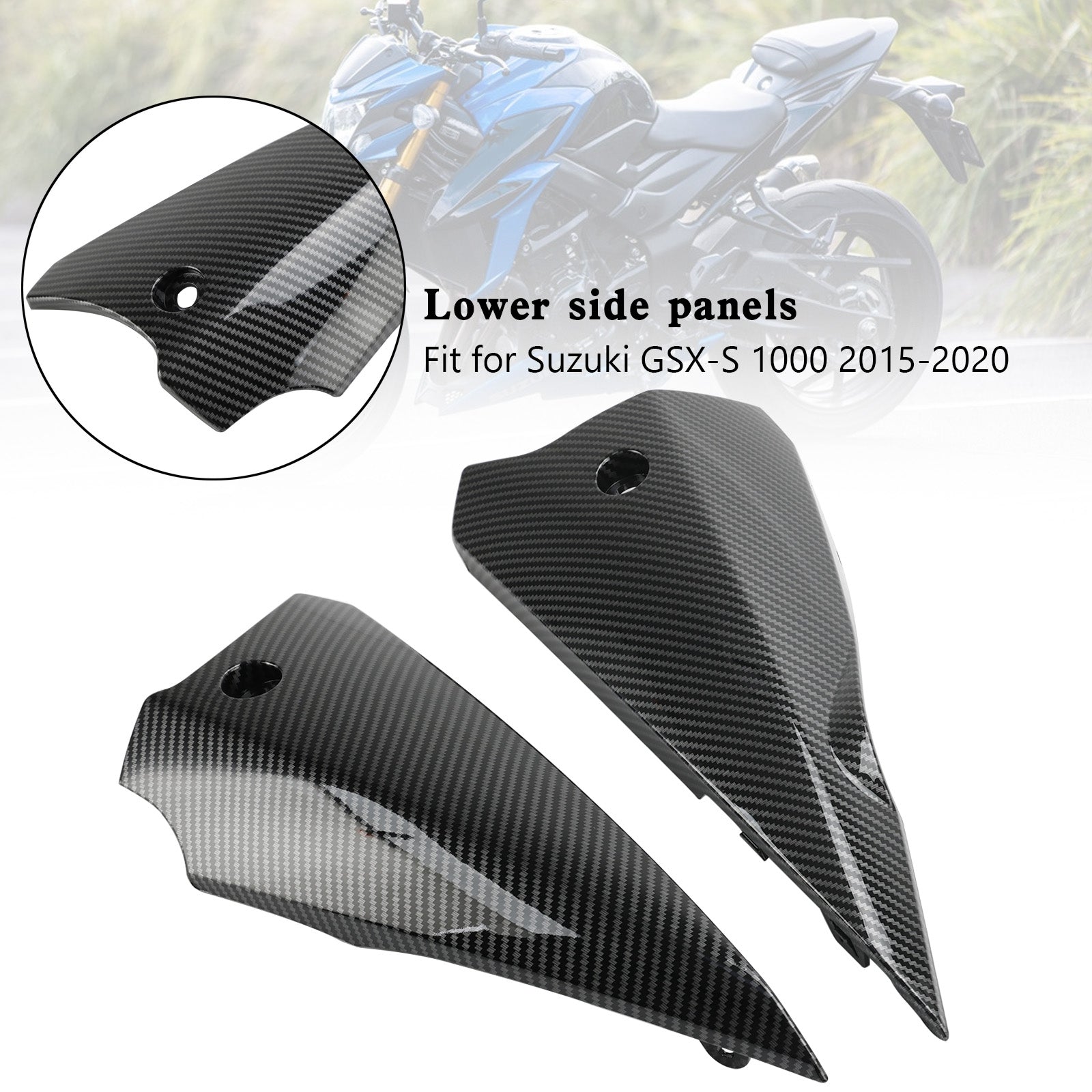 Panneaux de pan de ventre supérieur cavening de côté inférieur pour Suzuki GSX-S 1000 2015-2020