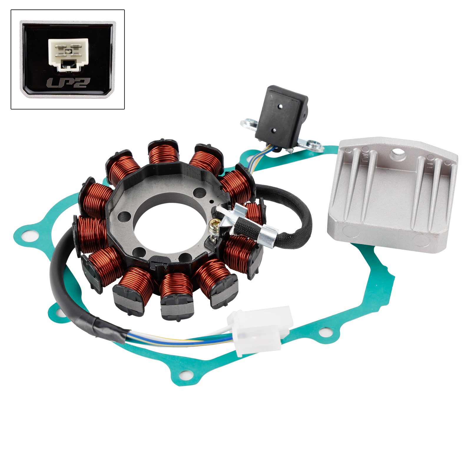 Honda BC110 BC 110 BIZ 110 2016–2023 Stator-Generator-Regler-Dichtung