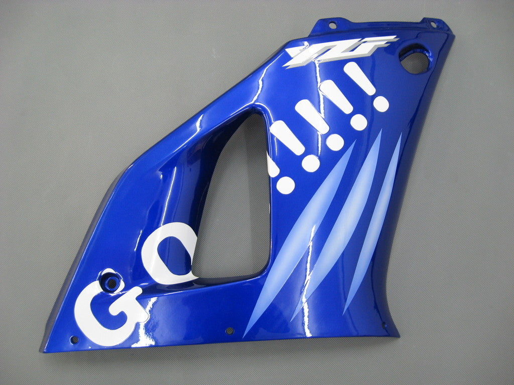 Amotopart 1998-1999 YAMAHA YZF 1000 R1 Blue & White Logos Style 1 Fairing Kit